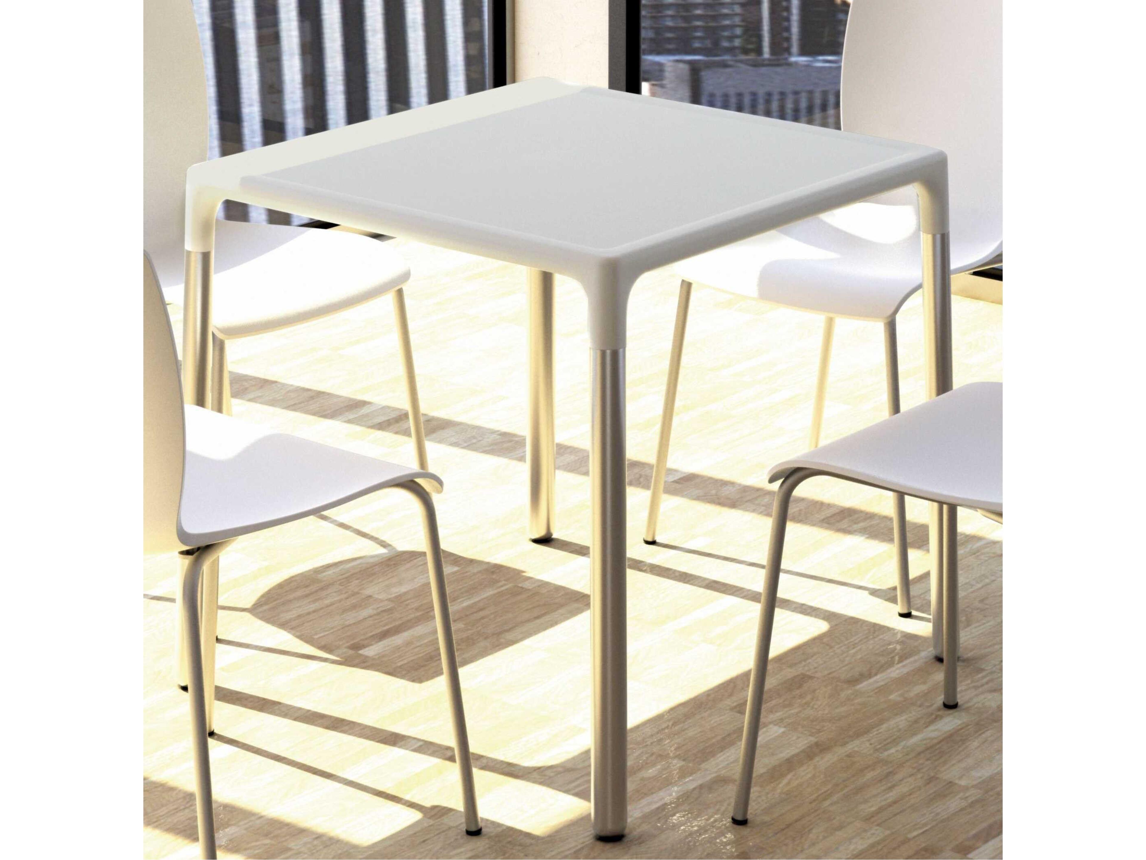 Compamia Mango Beige Aluminum Square Dining Table