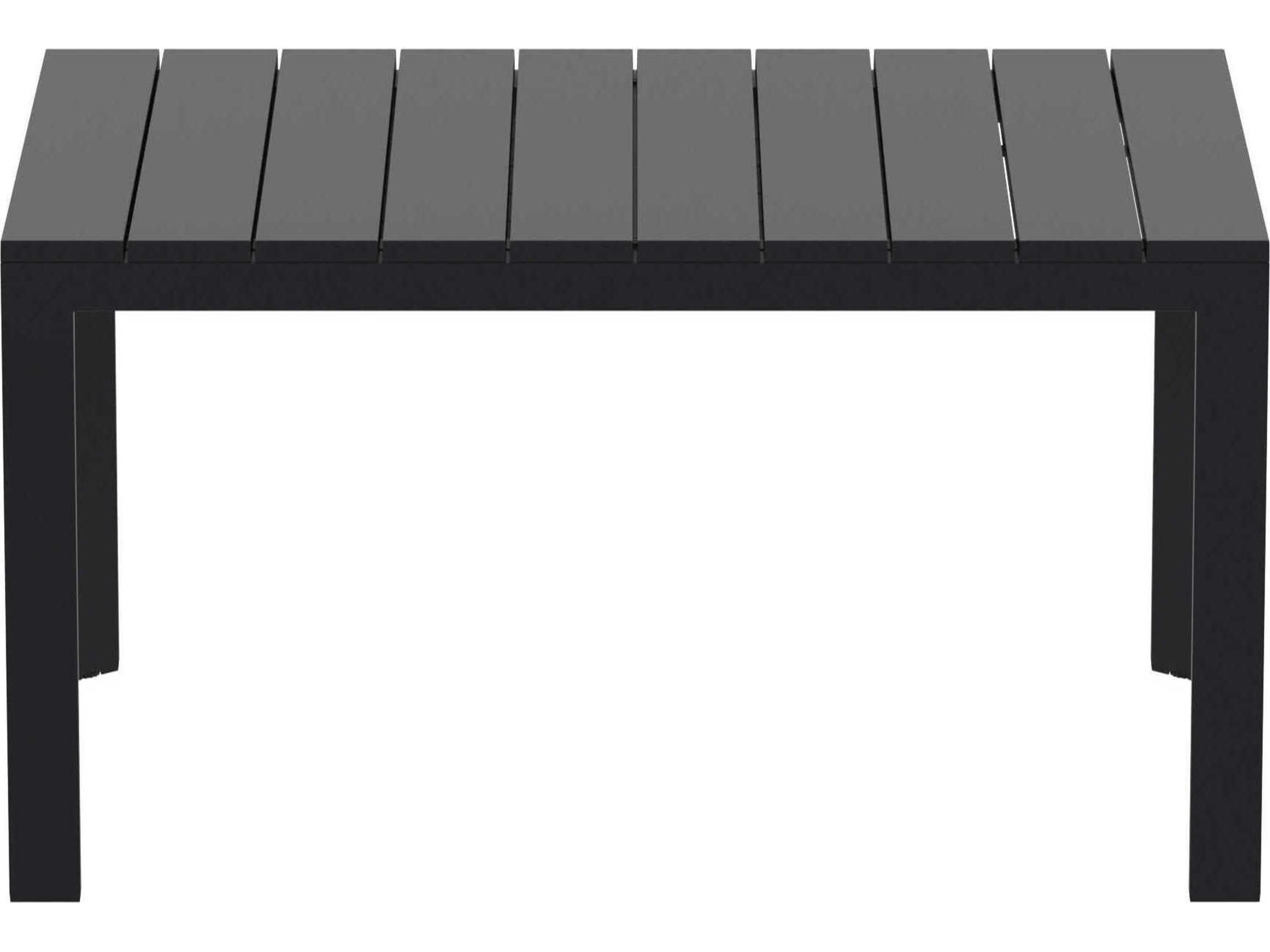 Compamia Atlantic Black Aluminum Rectangular Dining Table