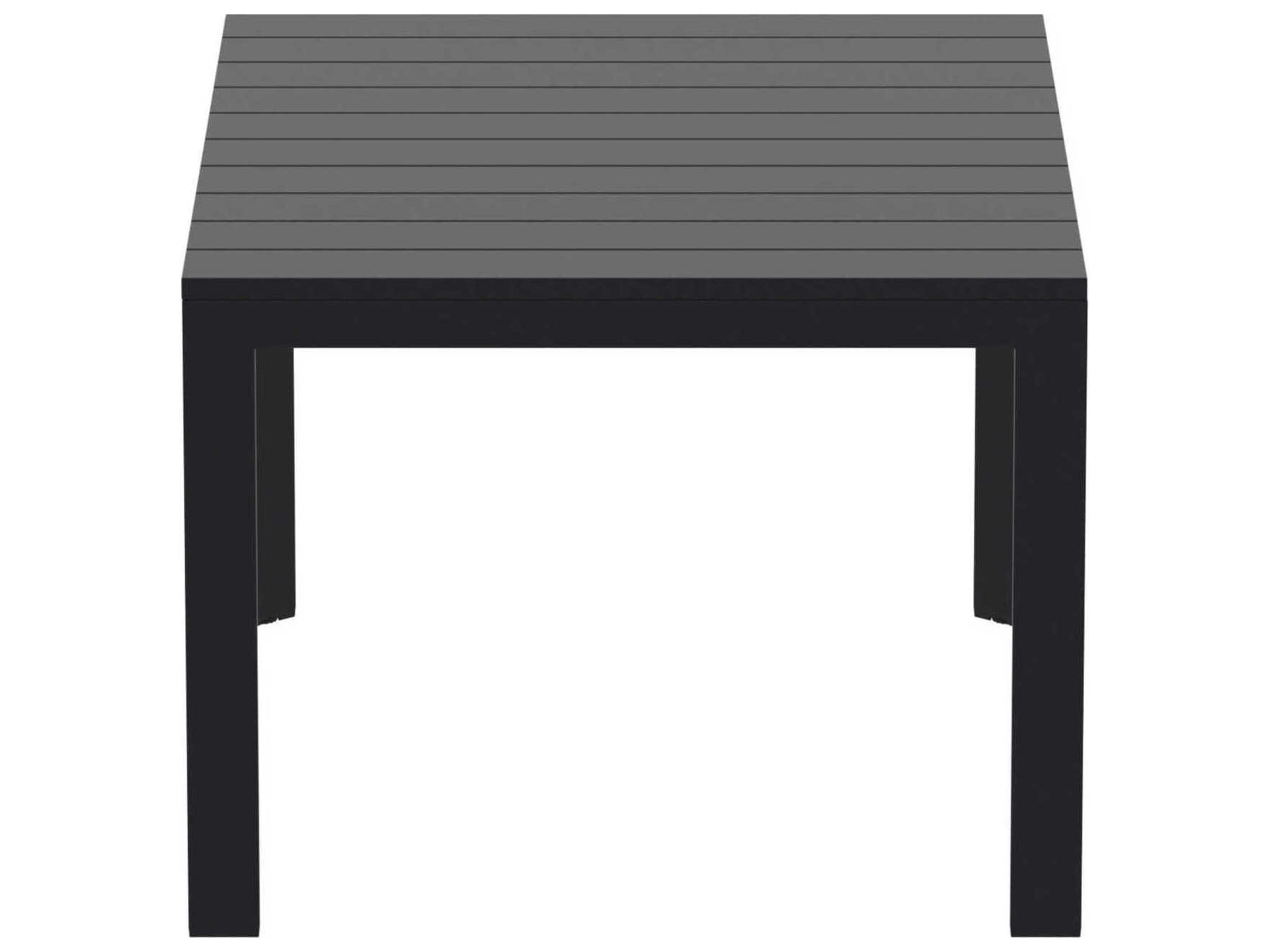 Compamia Atlantic Black Aluminum Rectangular Dining Table