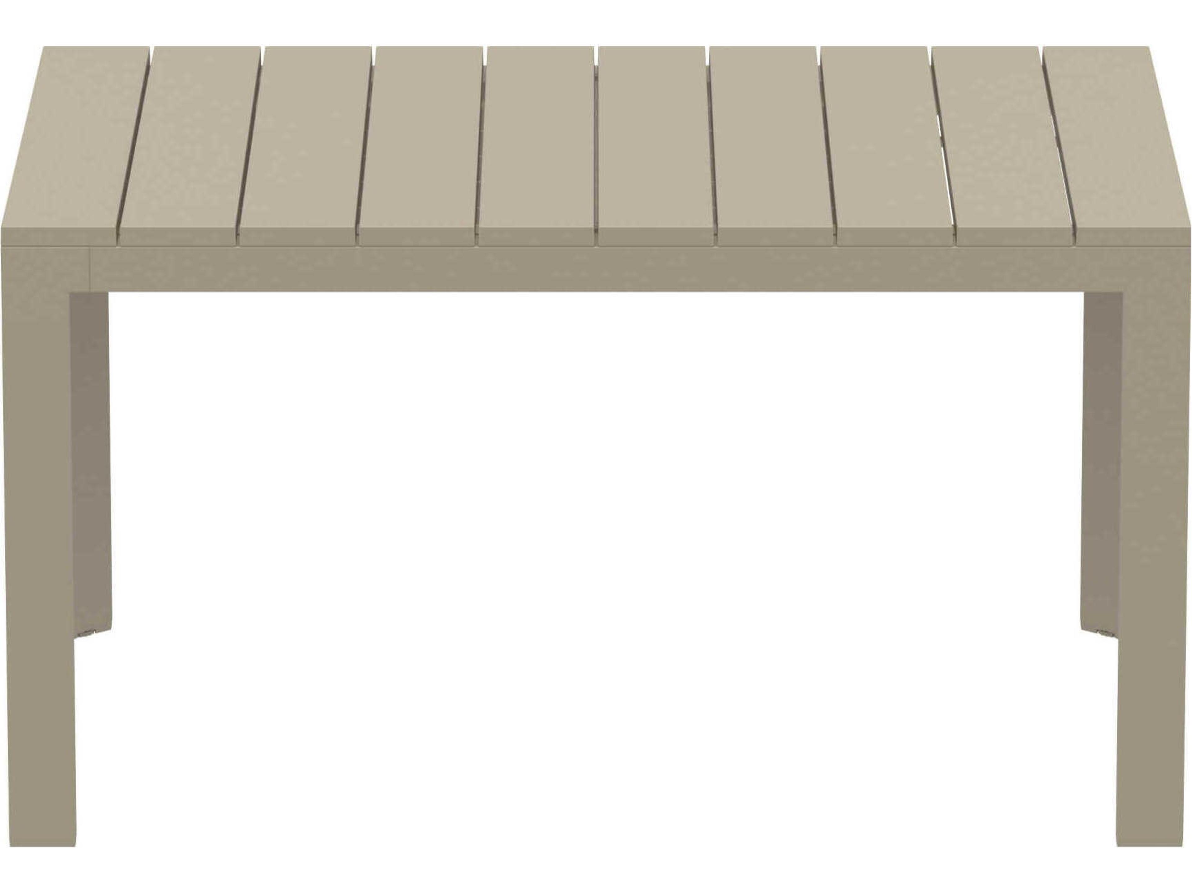 Compamia Atlantic Taupe Aluminum Rectangular Dining Table