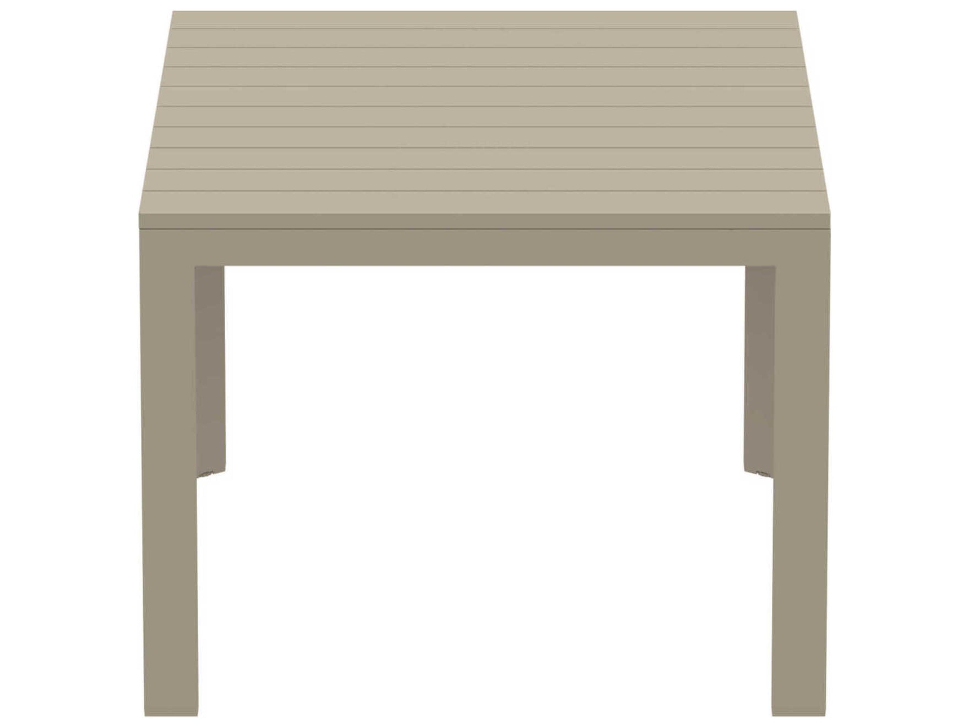 Compamia Atlantic Taupe Aluminum Rectangular Dining Table
