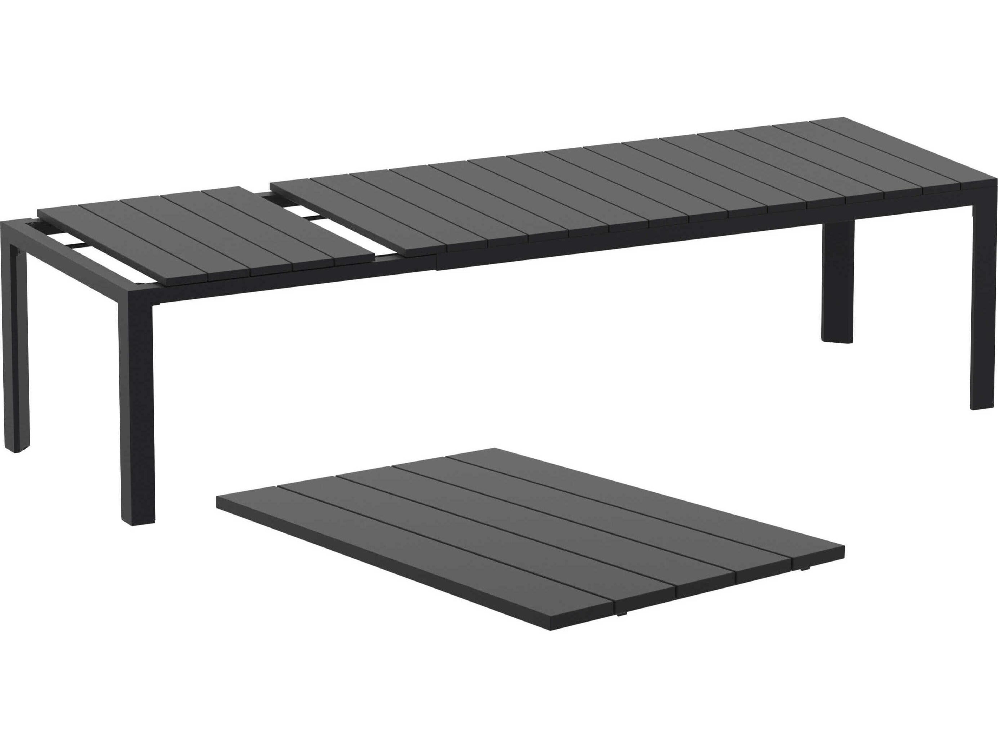 Compamia Sky Black Taupe Polypropylene Dining Set