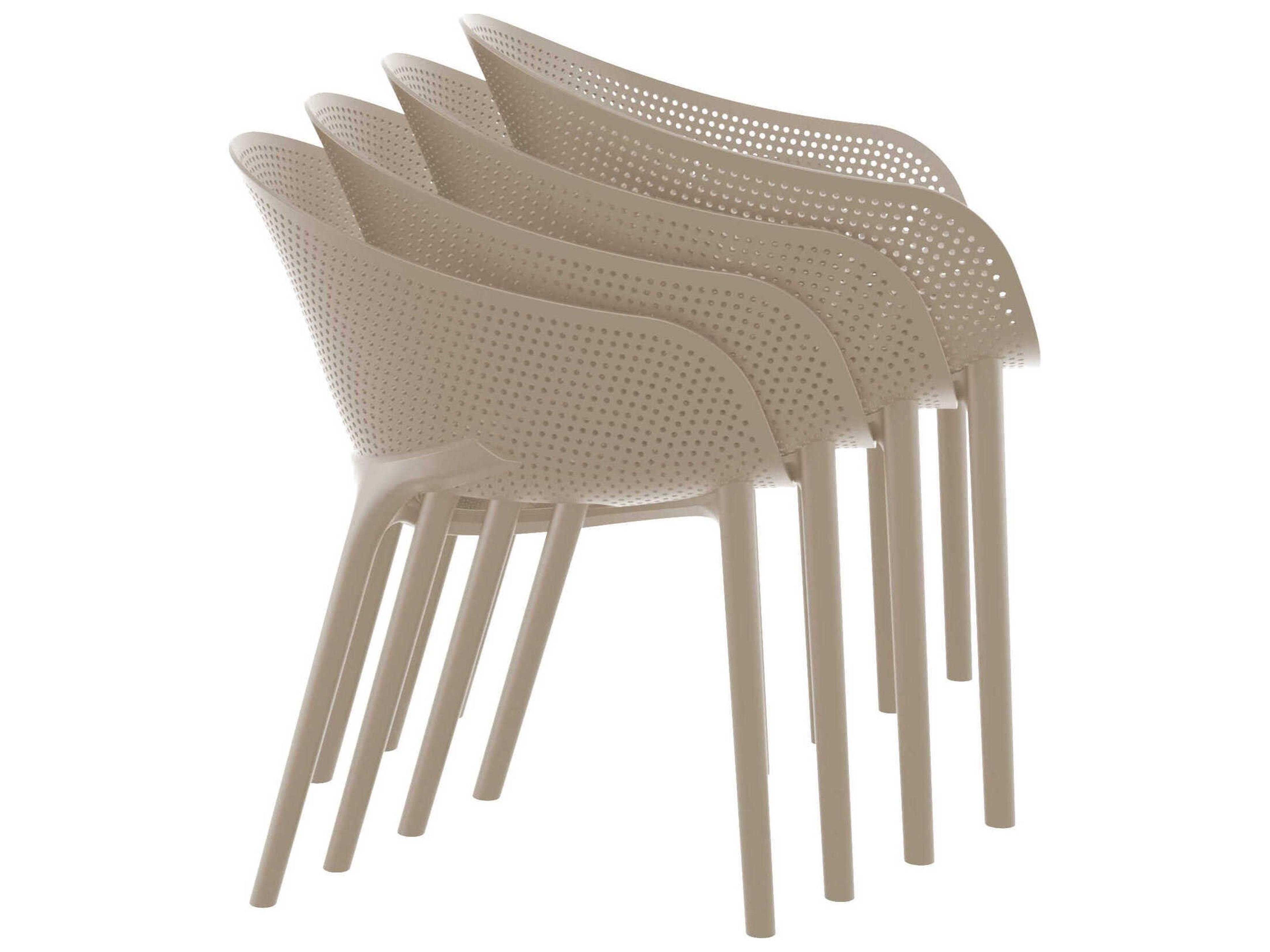 Compamia Sky Taupe Polypropylene Dining Set