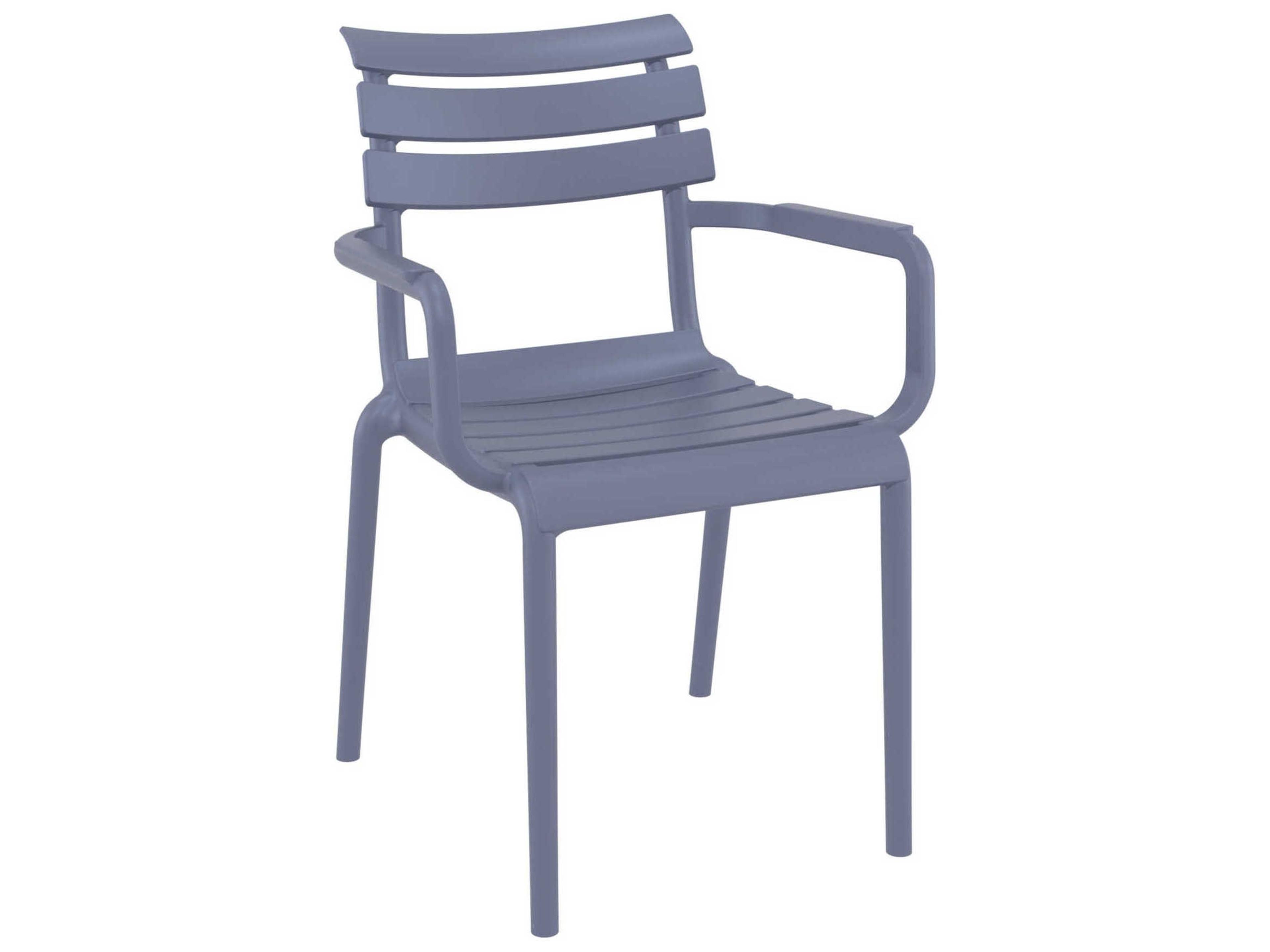 Compamia Paris Taupe Dark Gray Polypropylene Dining Set