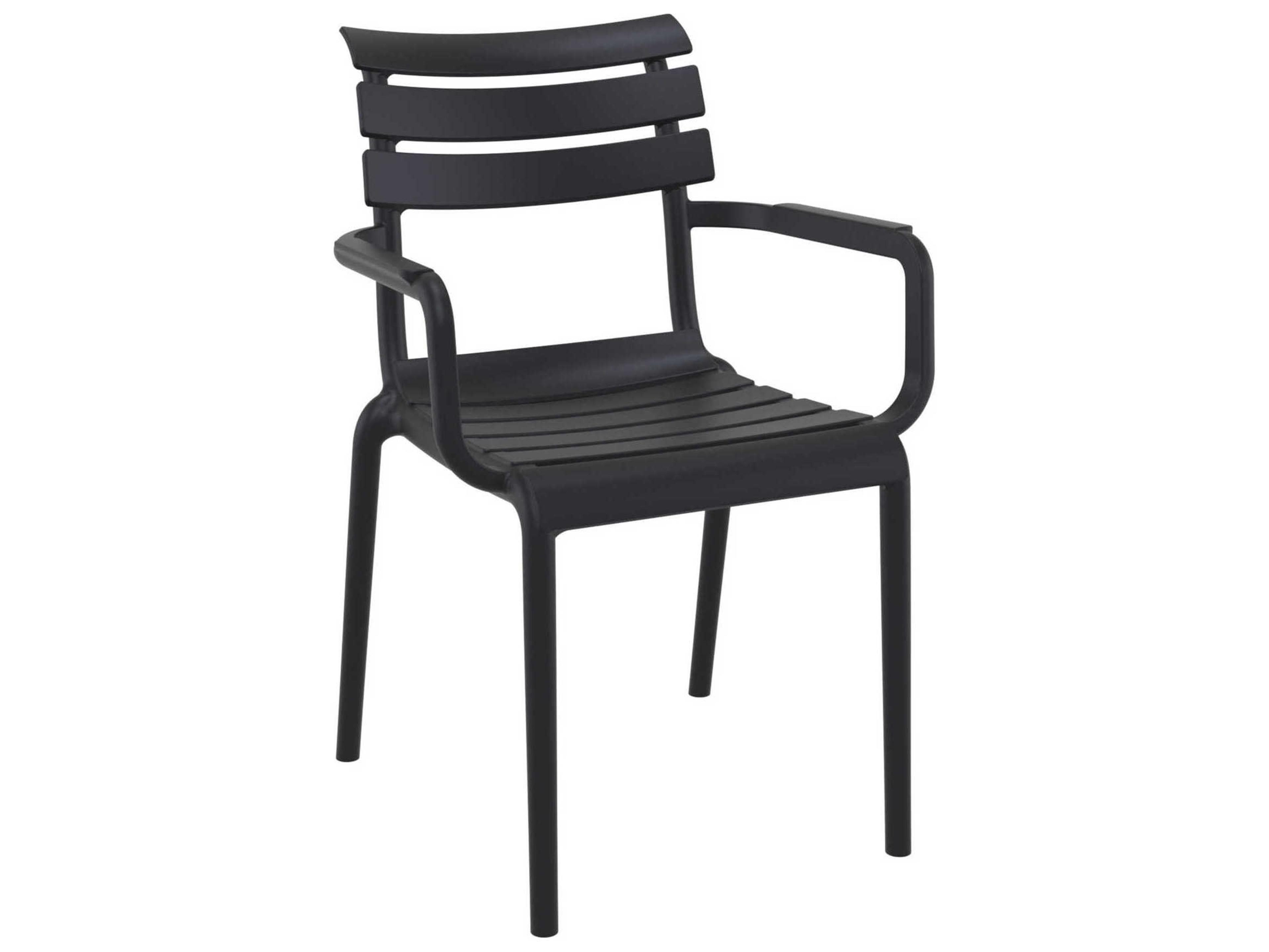 Compamia Paris White Black Polypropylene Dining Set