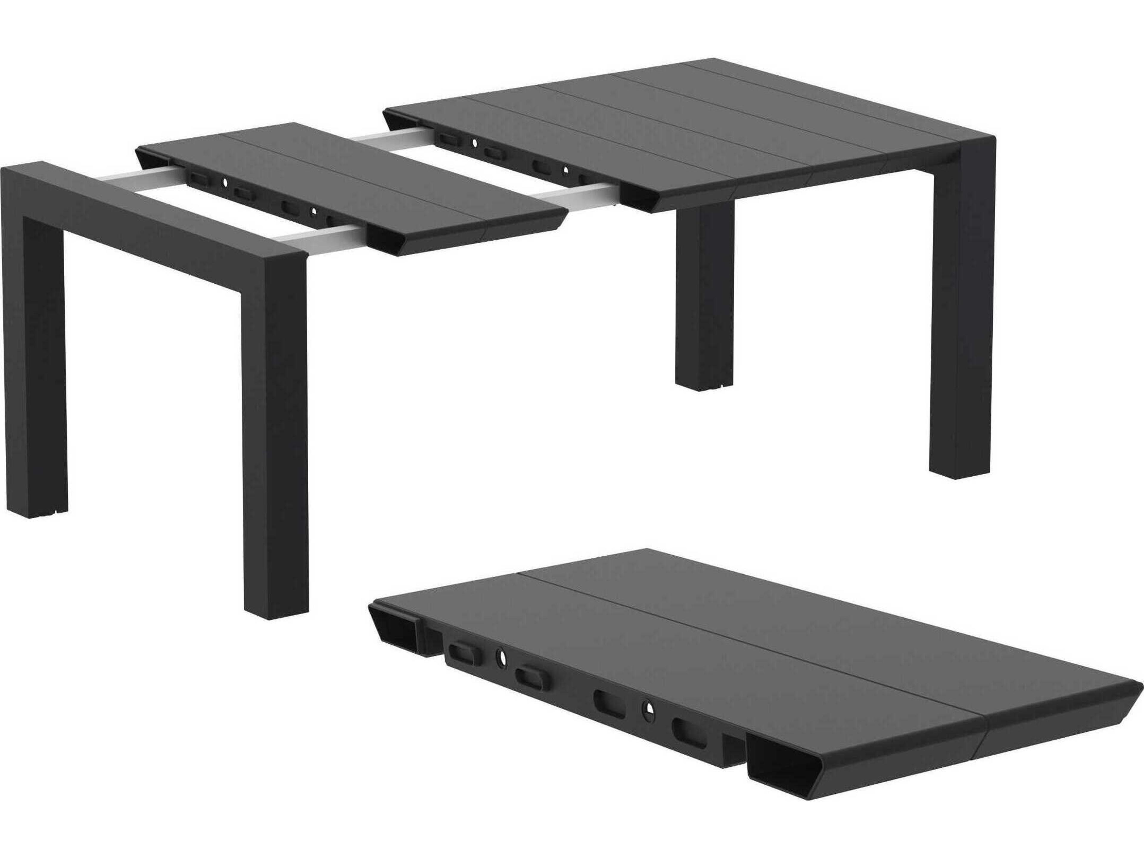 Compamia Vegas Black Polypropylene Square Dining Table