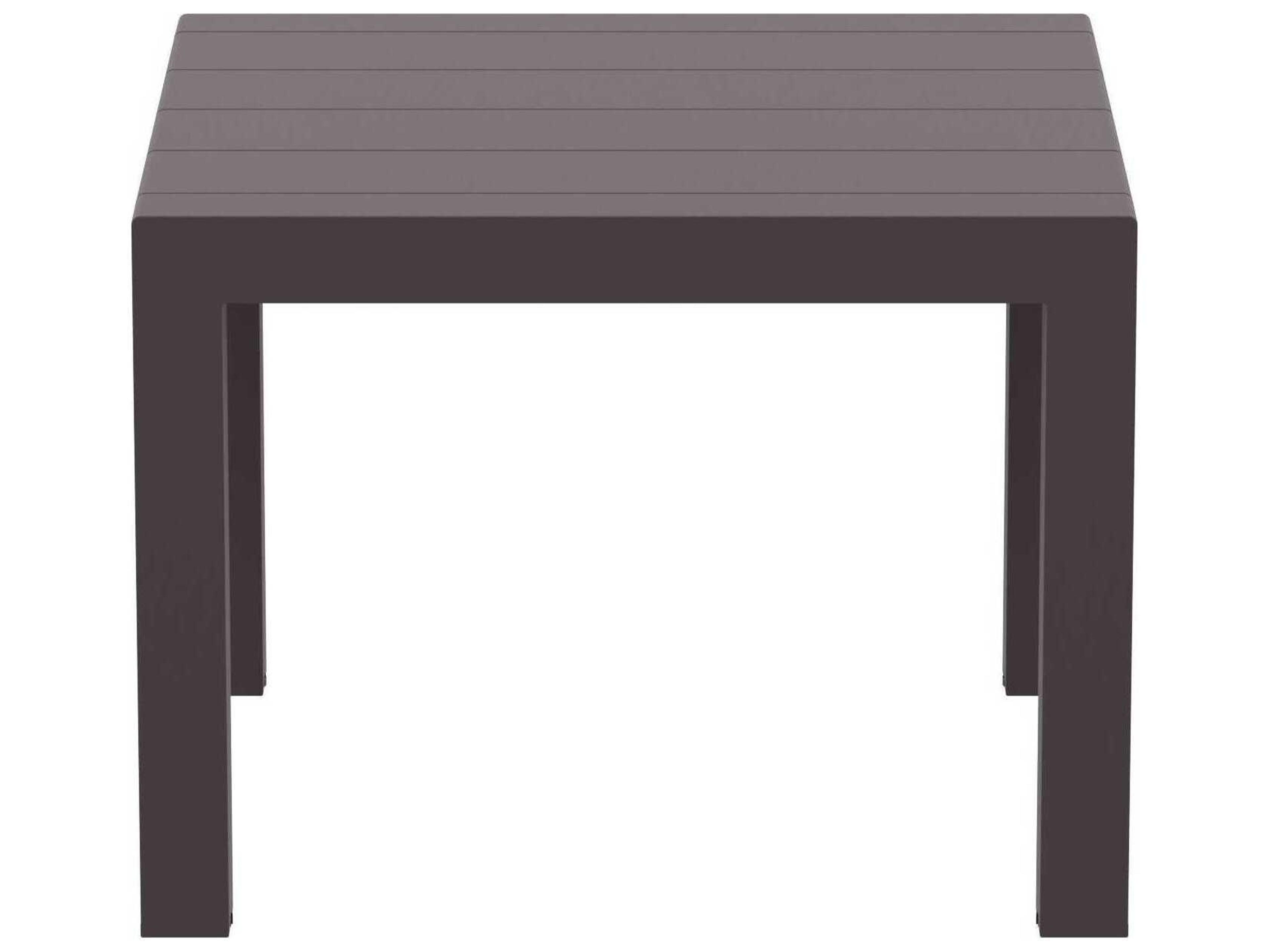 Compamia Vegas Wicker Brown Polypropylene Square Dining Table