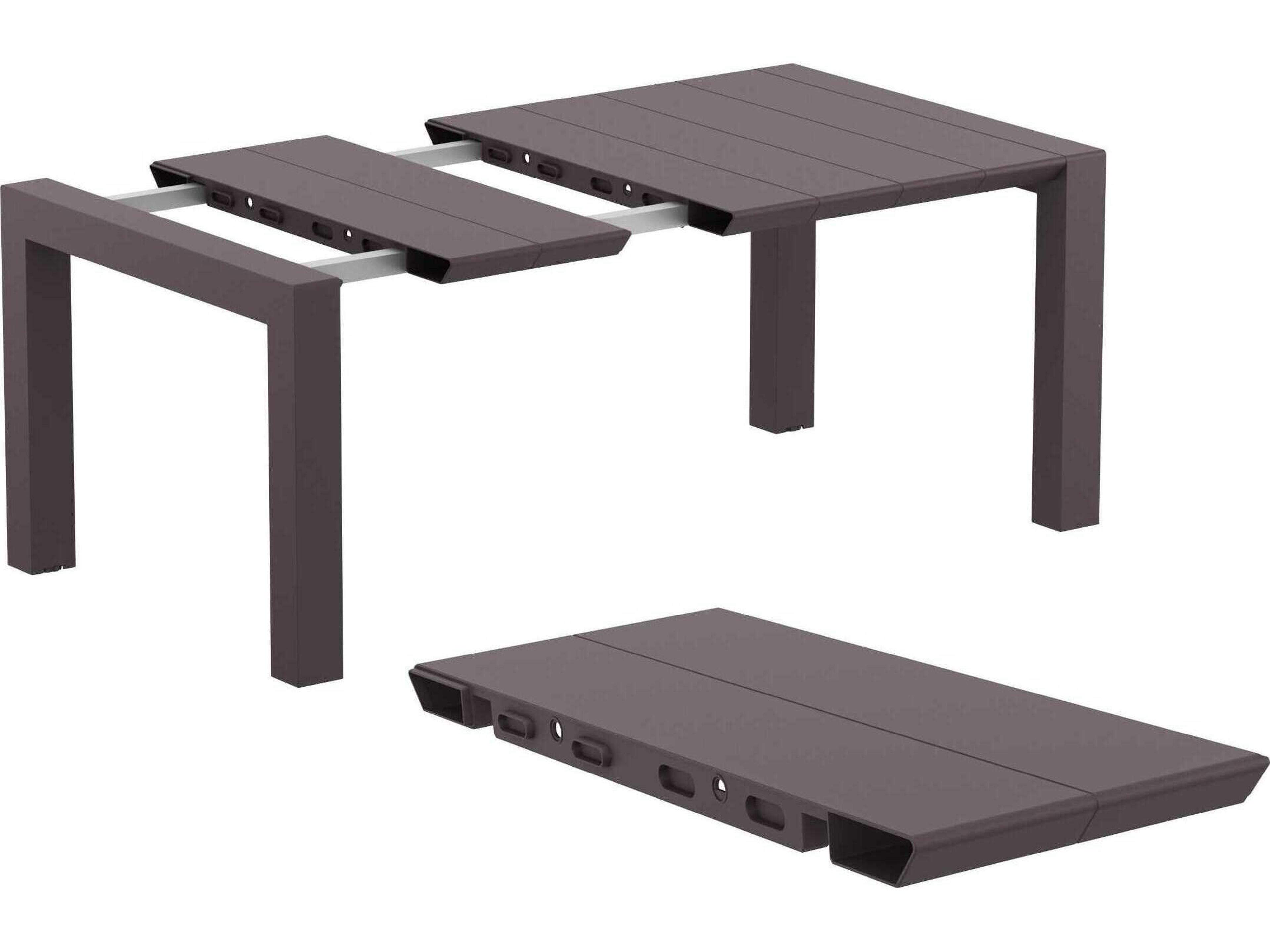 Compamia Vegas Wicker Brown Polypropylene Square Dining Table