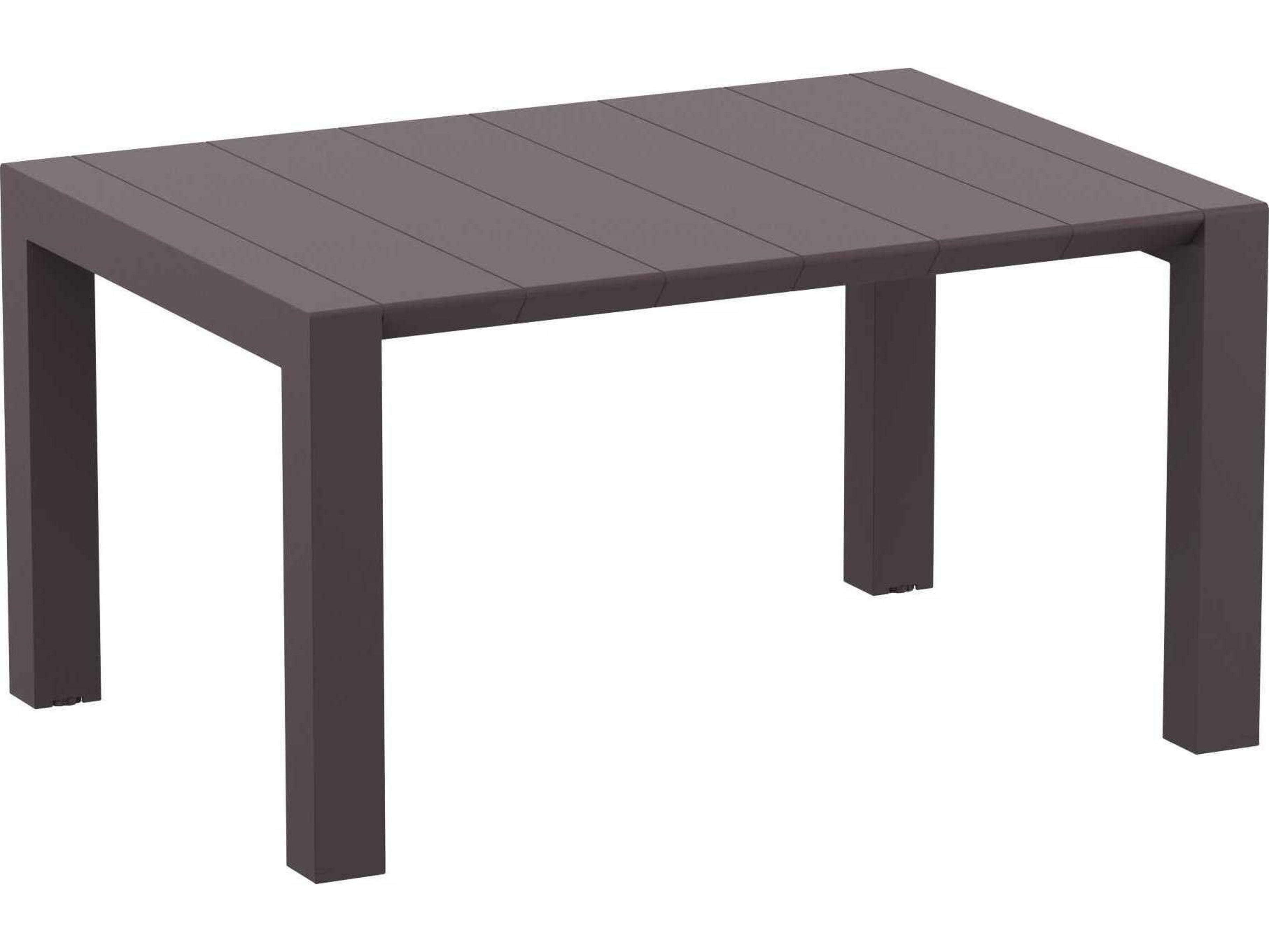 Compamia Vegas Wicker Brown Polypropylene Square Dining Table