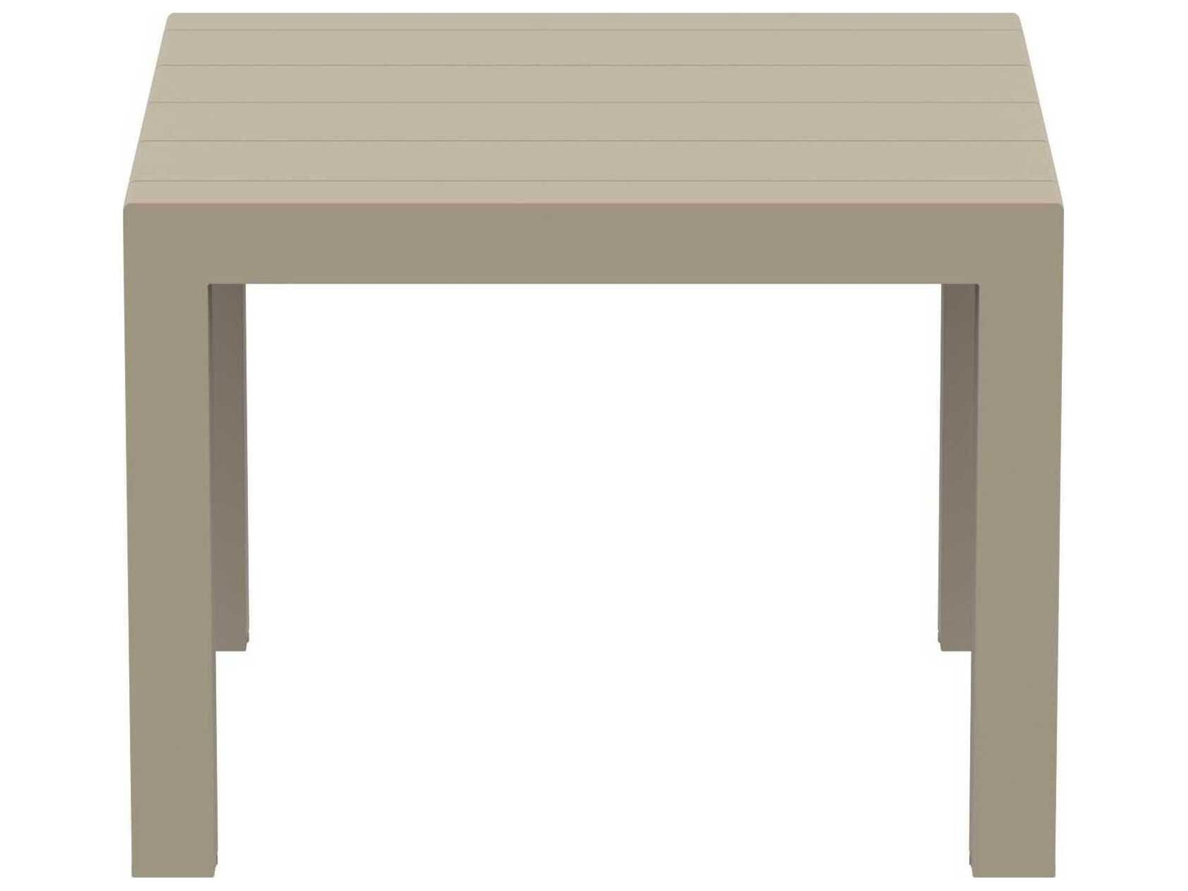 Compamia Vegas Taupe Polypropylene Square Dining Table