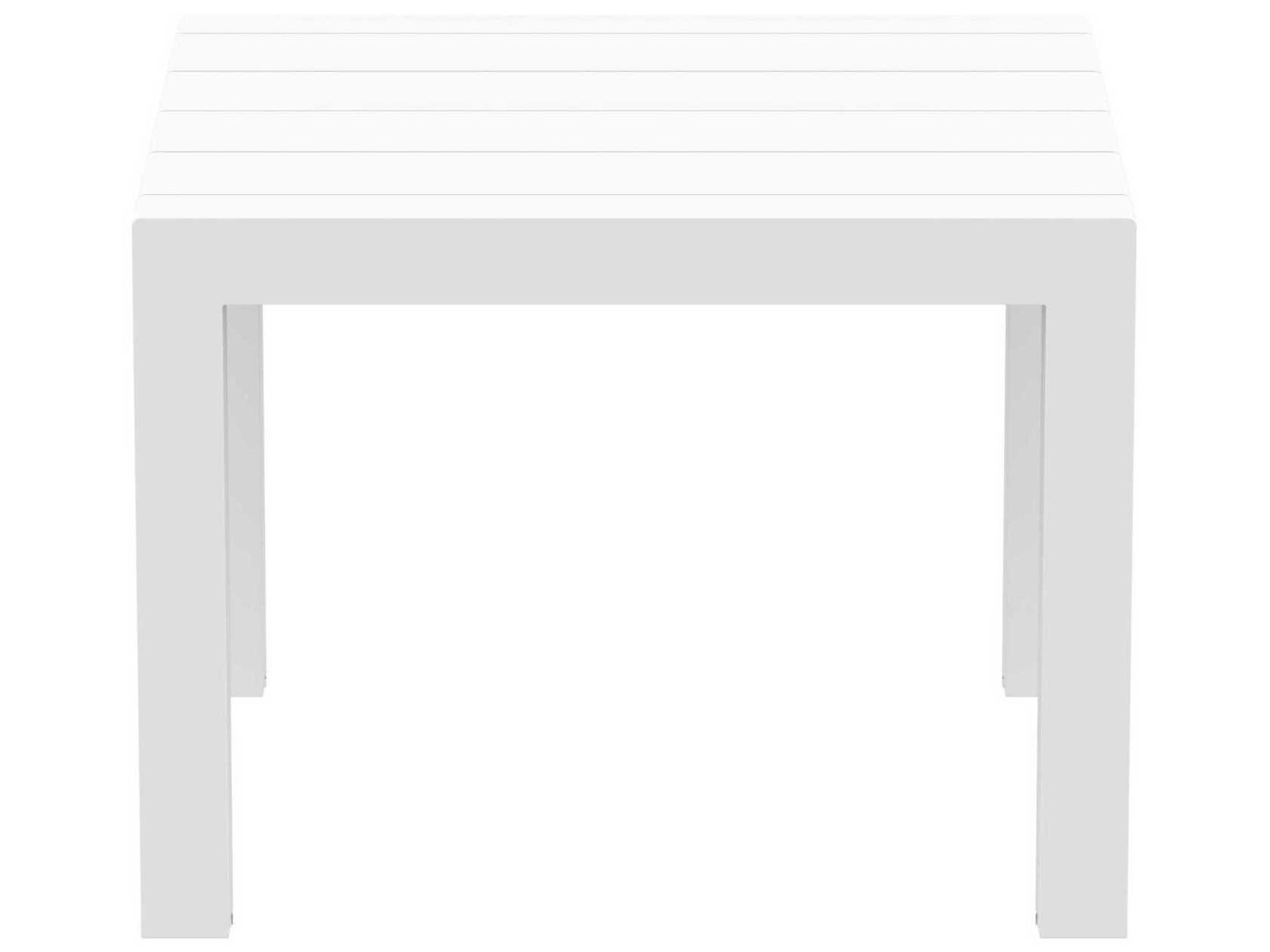 Compamia Vegas White Polypropylene Square Dining Table