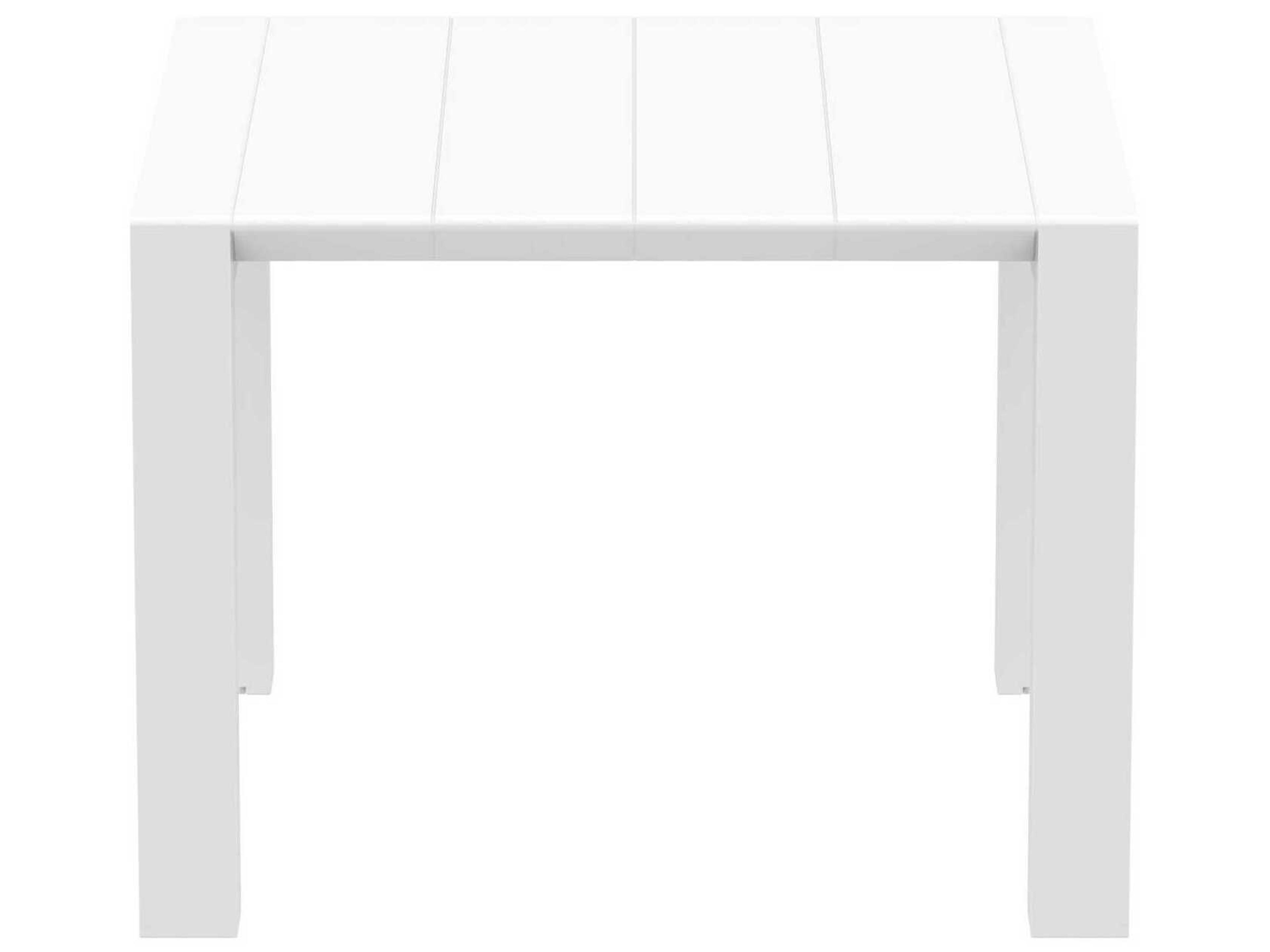 Compamia Vegas White Polypropylene Square Dining Table