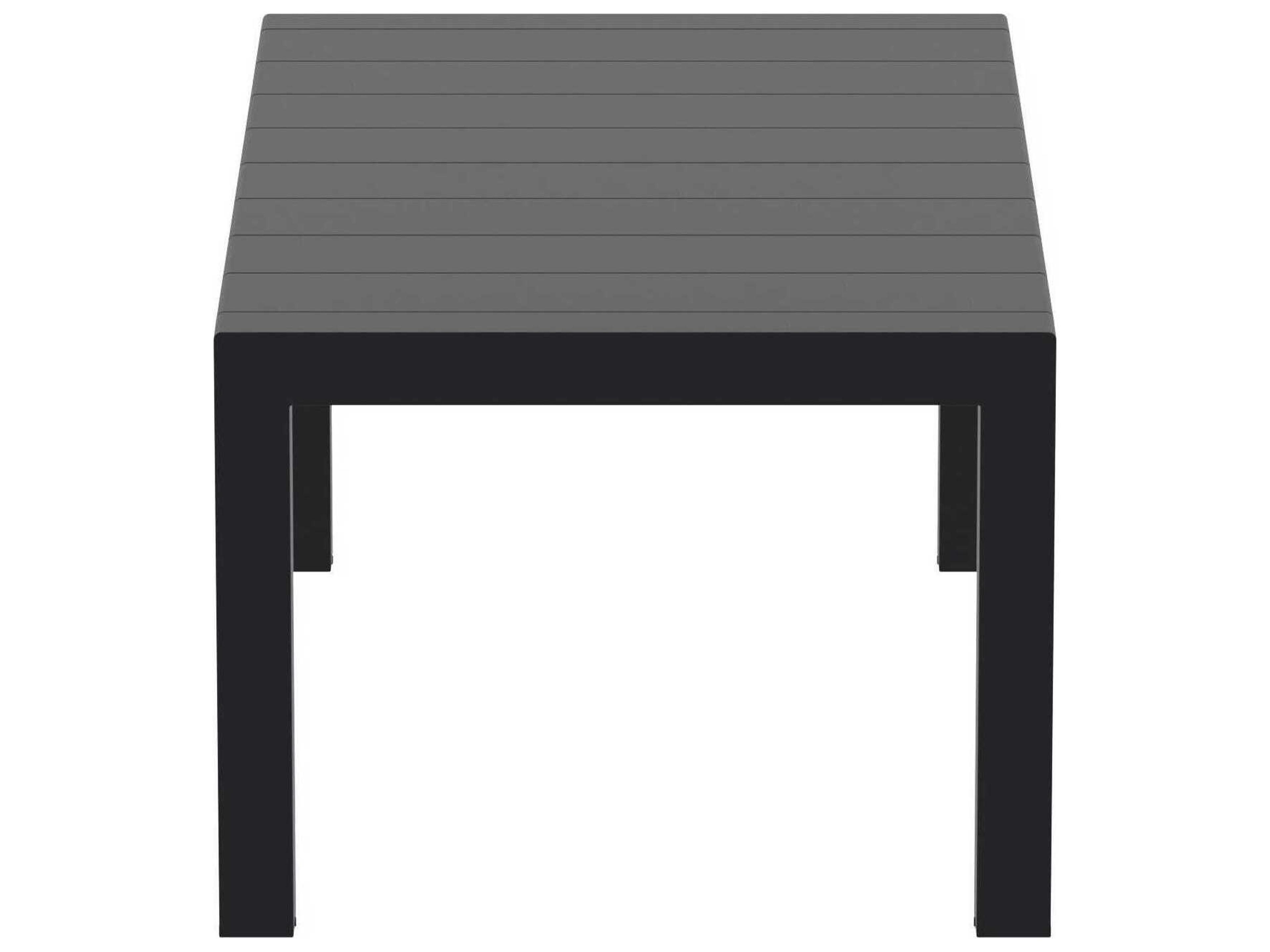 Compamia Vegas Black Polypropylene Rectangular Dining Table