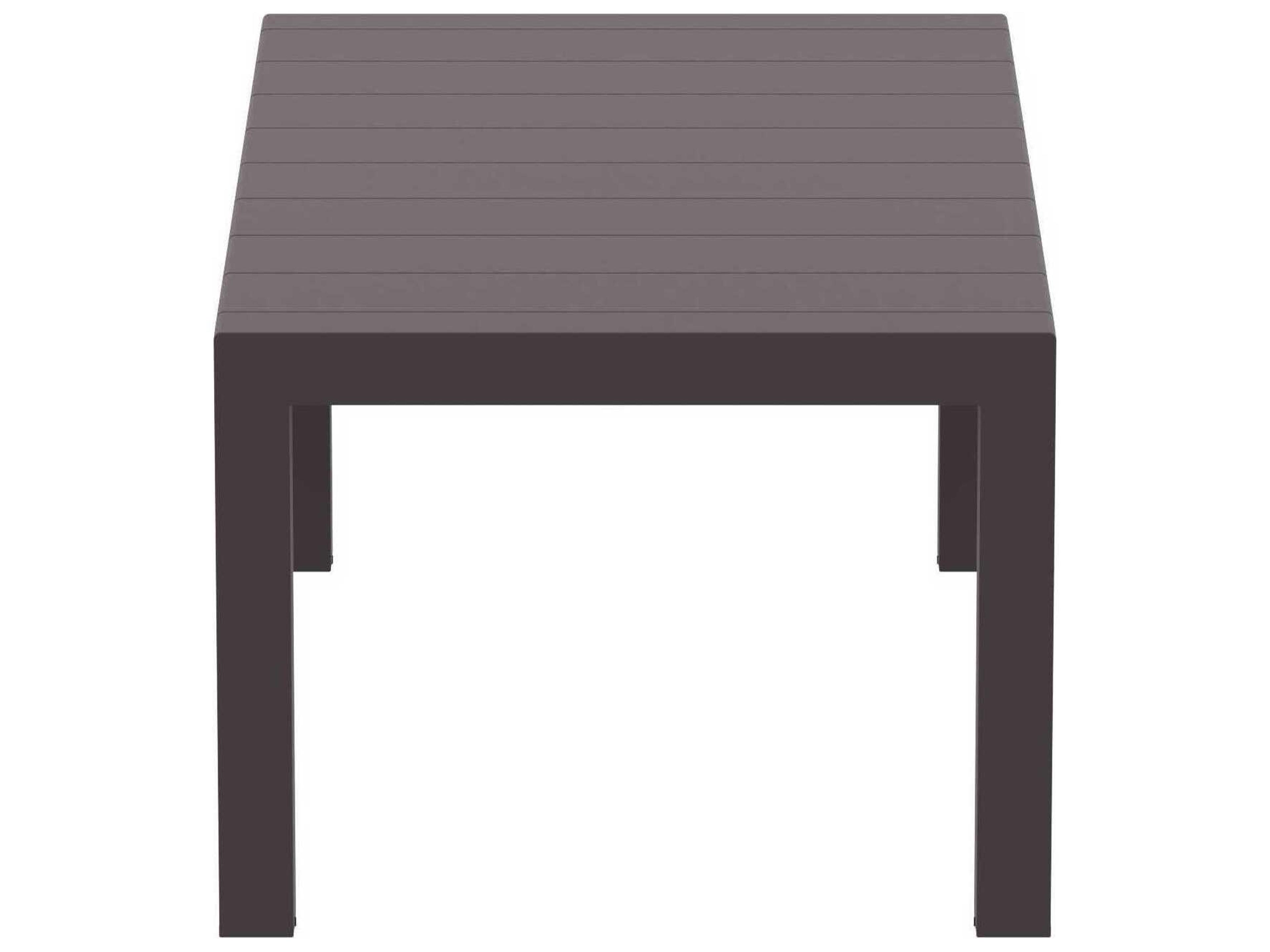 Compamia Vegas Wicker Brown Polypropylene Rectangular Dining Table