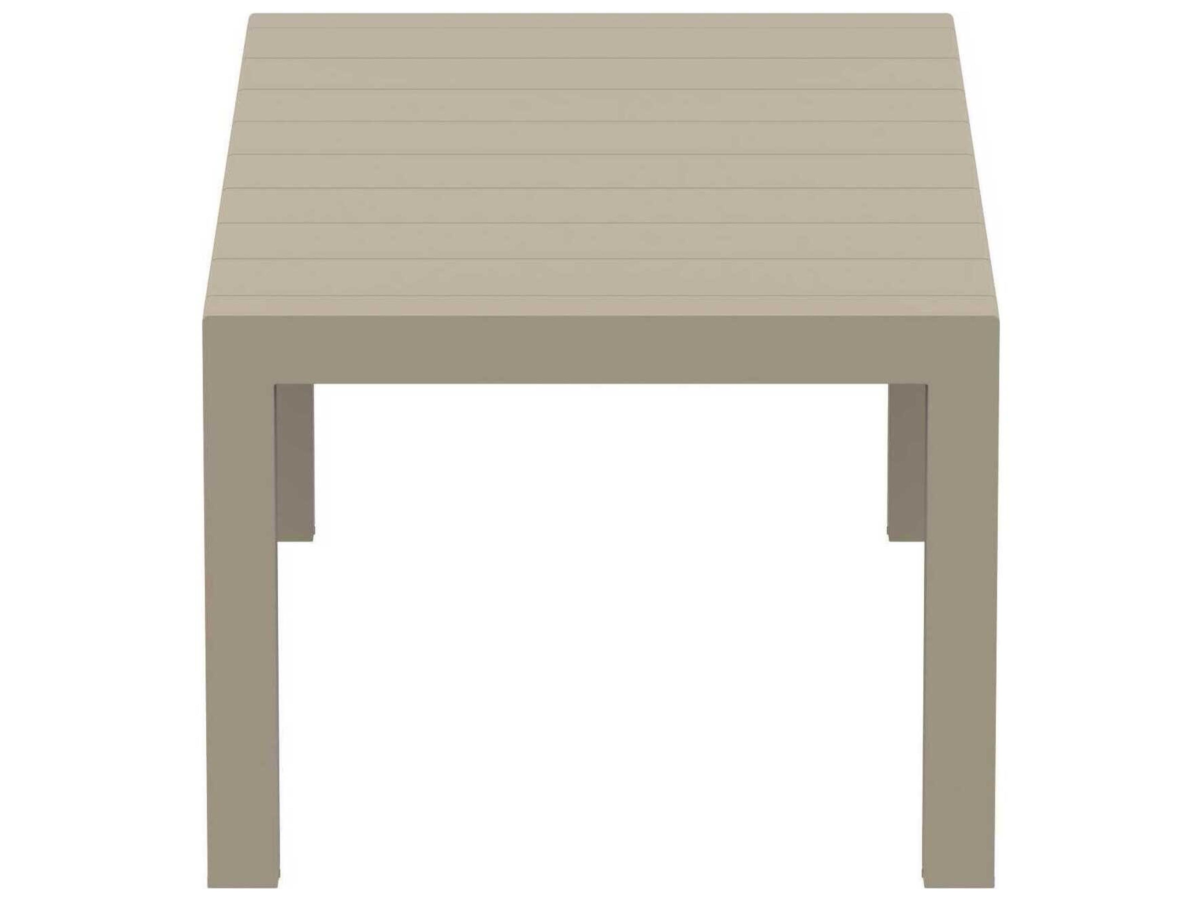 Compamia Vegas Taupe Polypropylene Rectangular Dining Table