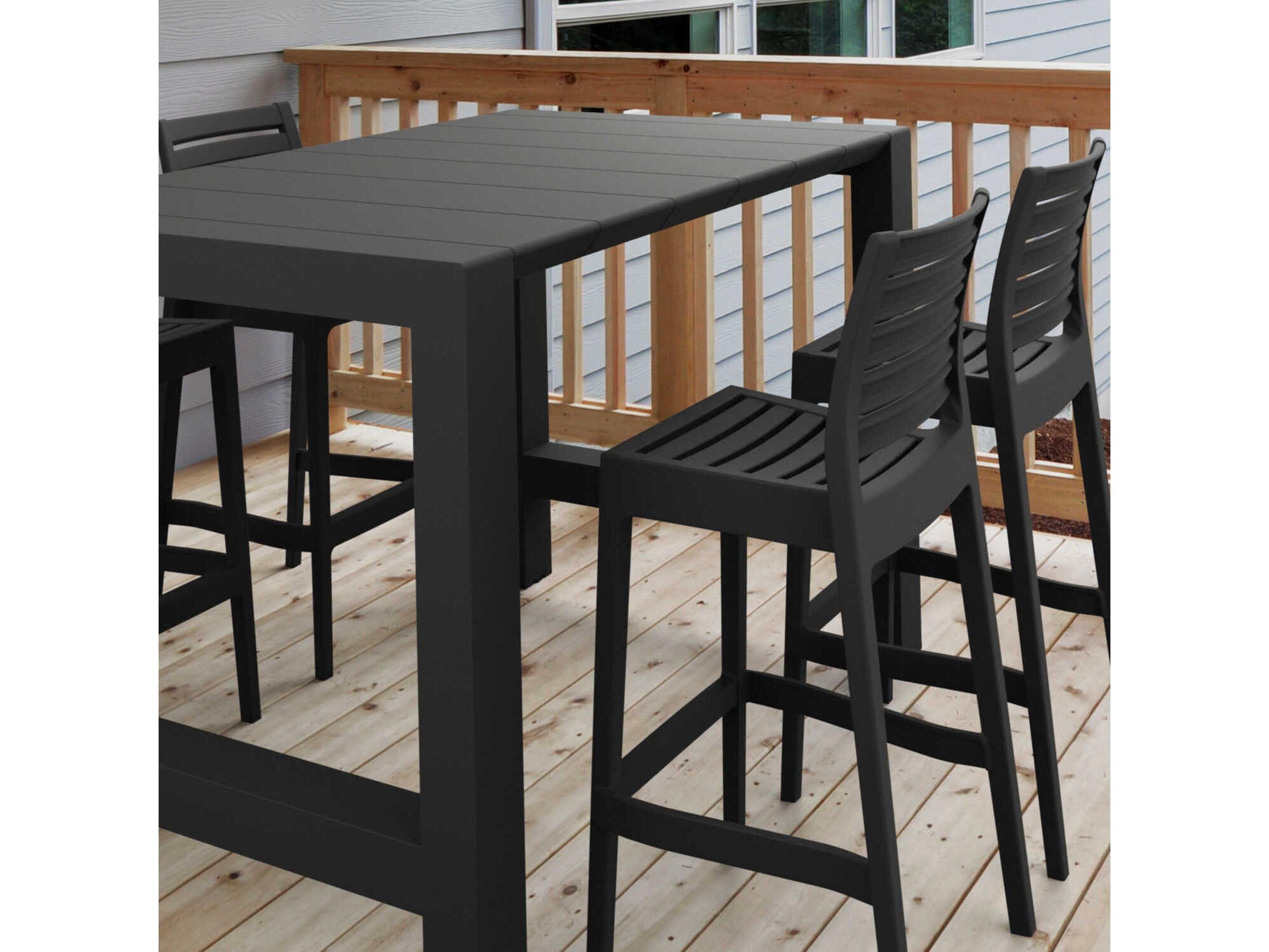 Compamia Vegas Black Polypropylene Dining Set