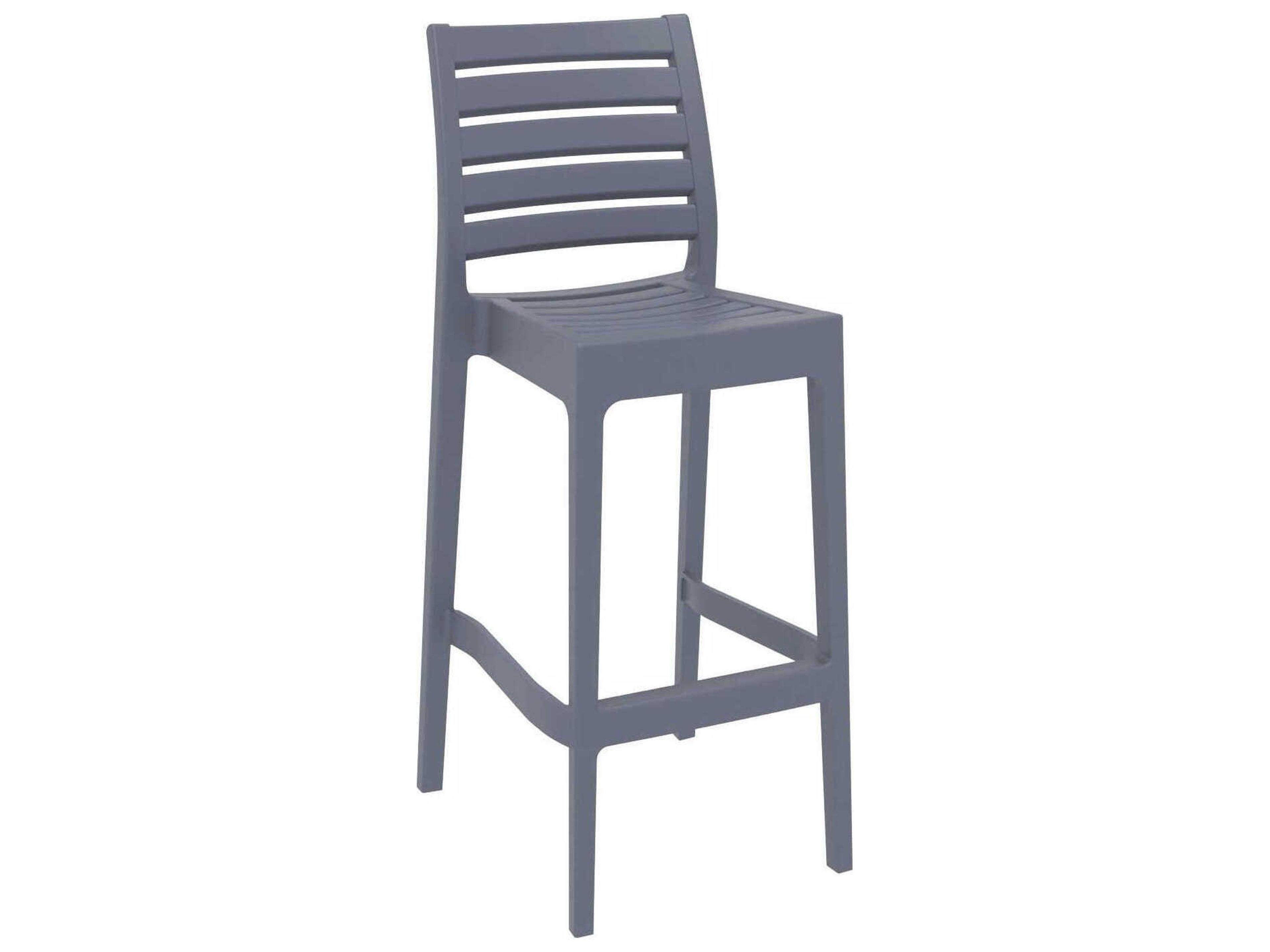 Compamia Vegas Dark Gray Polypropylene Dining Set