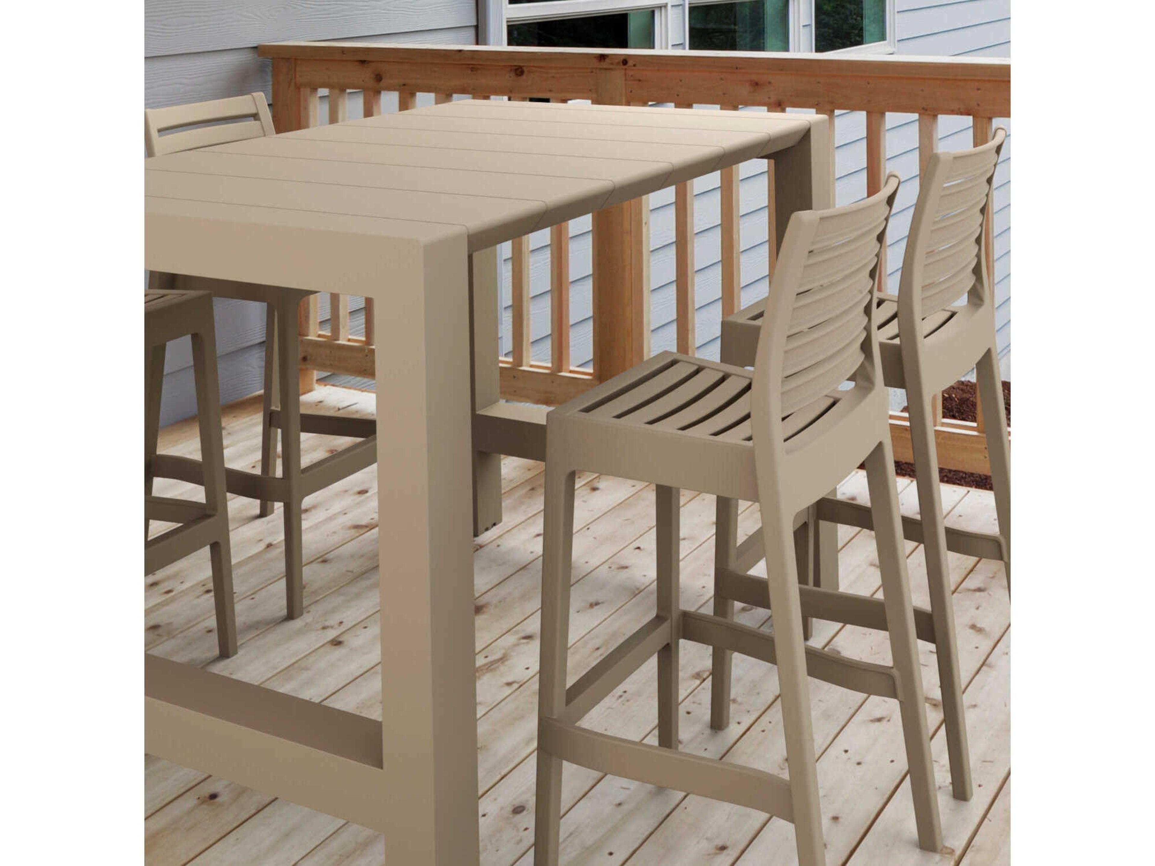 Compamia Vegas Taupe Polypropylene Dining Set