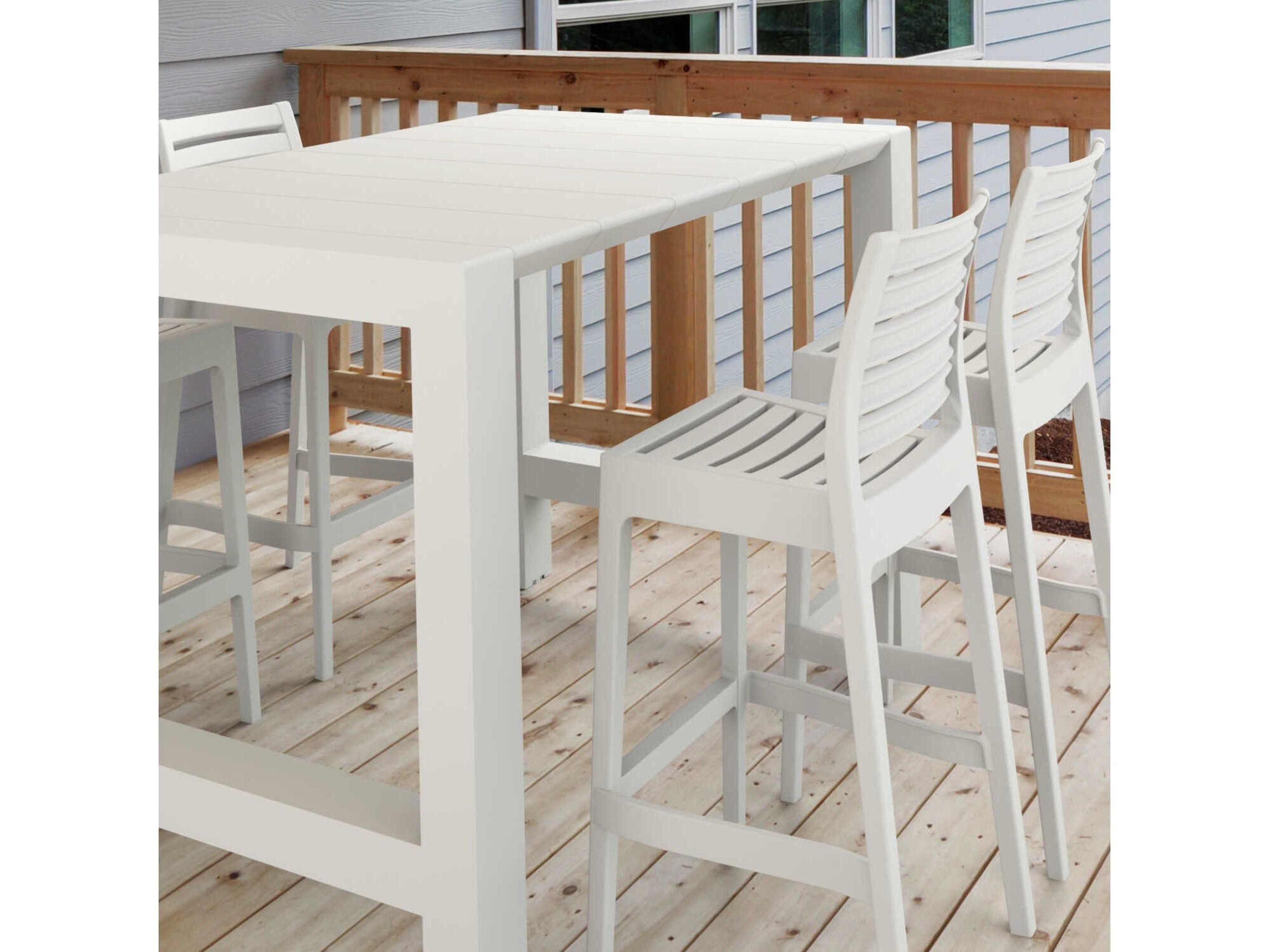 Compamia Vegas White Polypropylene Dining Set
