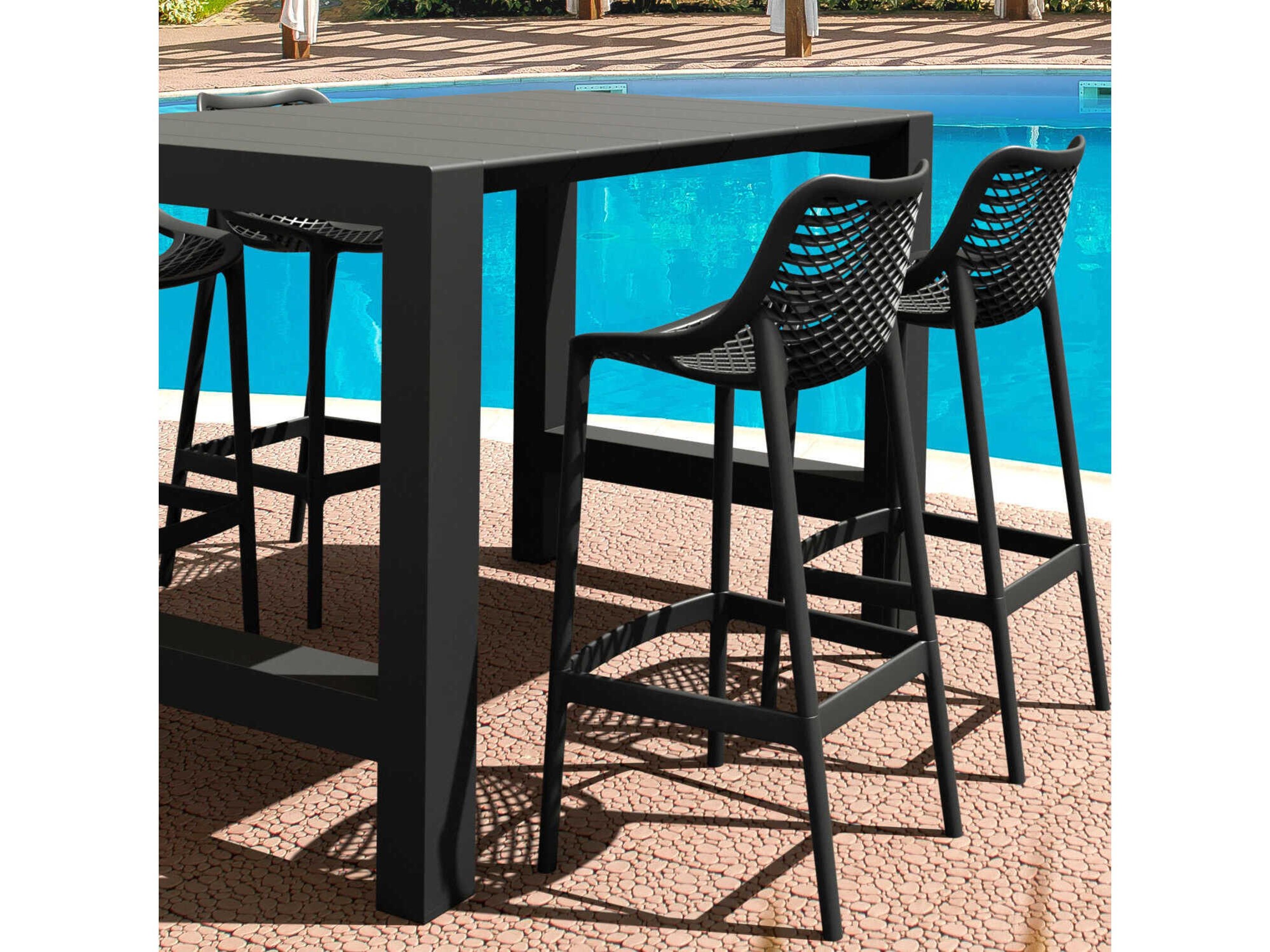 Compamia Vegas Black Polypropylene Dining Set
