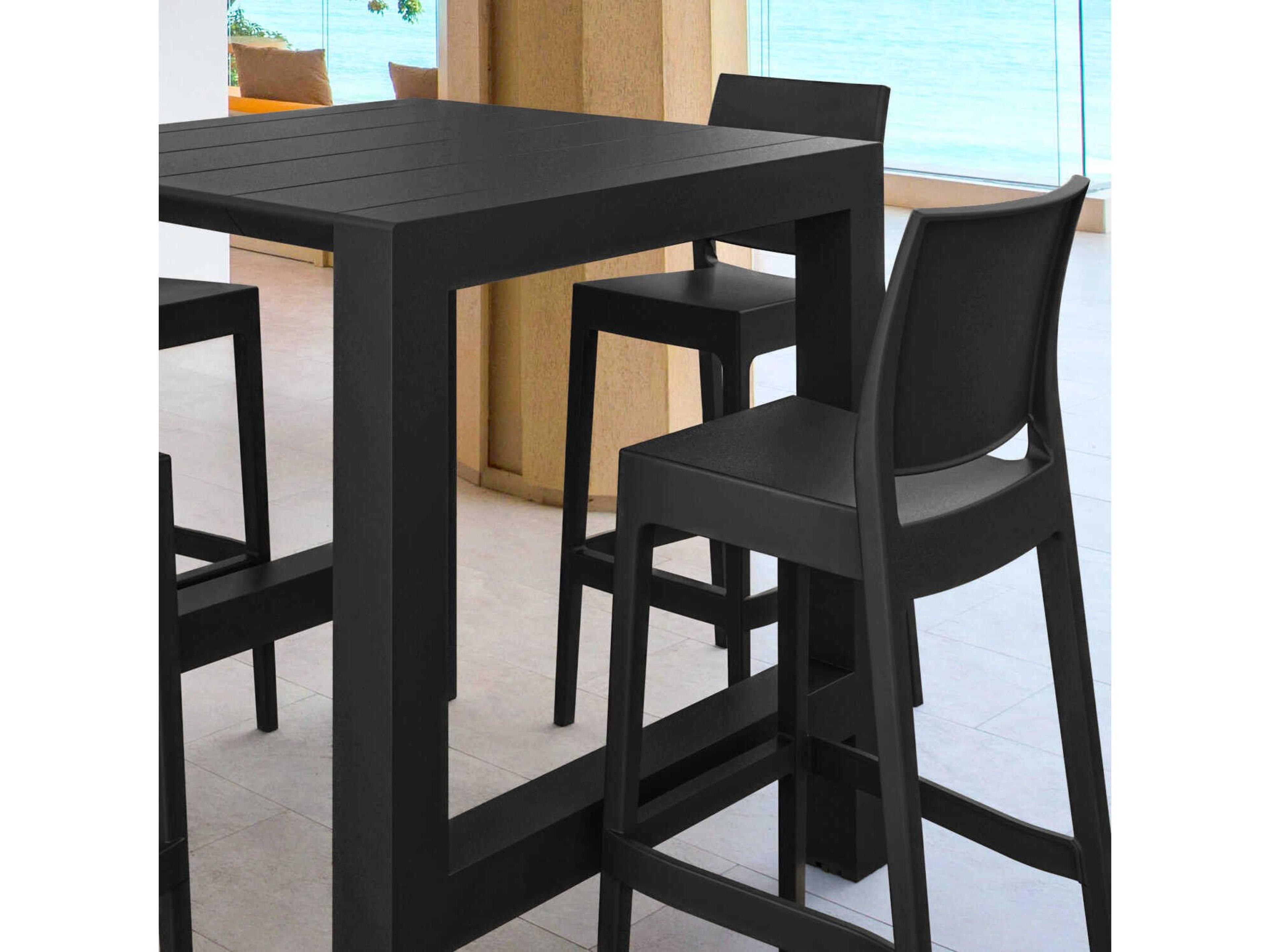 Compamia Vegas Black Polypropylene Dining Set