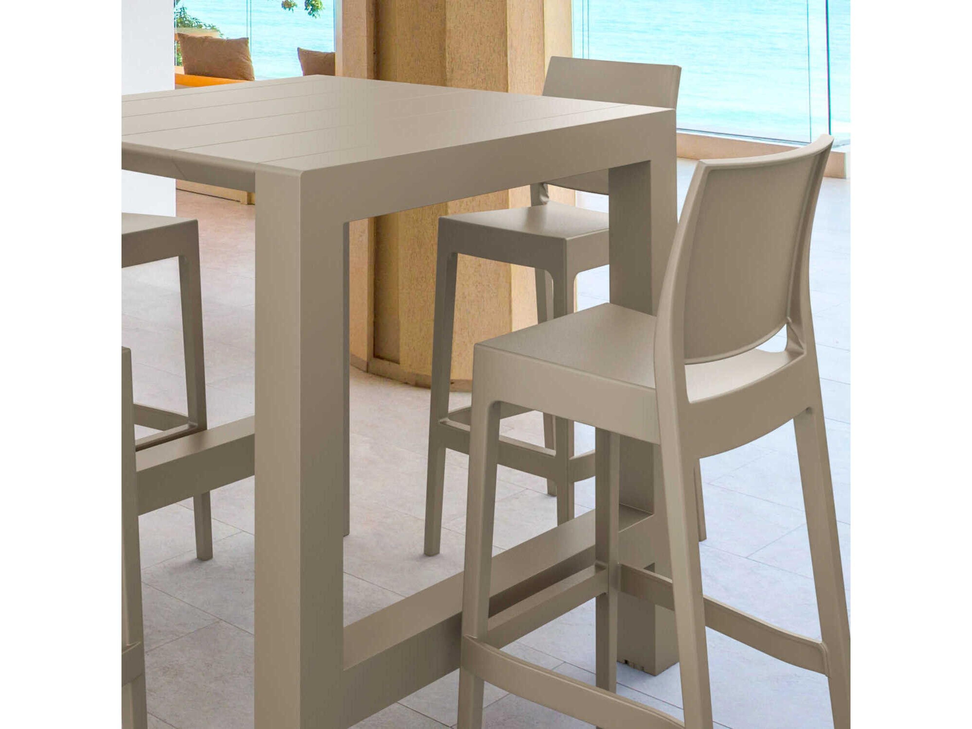 Compamia Vegas Taupe Polypropylene Dining Set