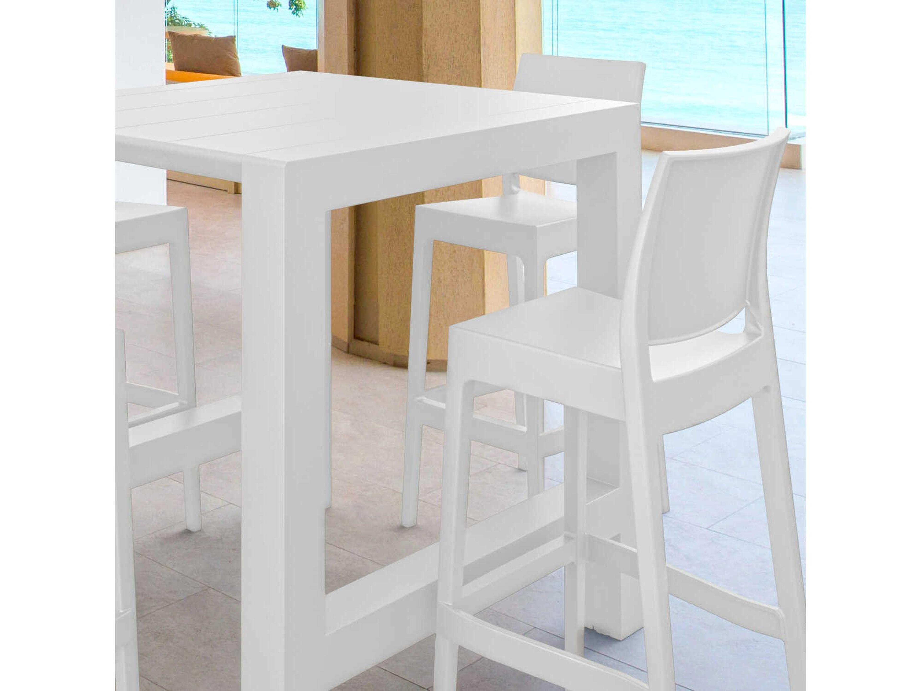 Compamia Vegas White Polypropylene Dining Set