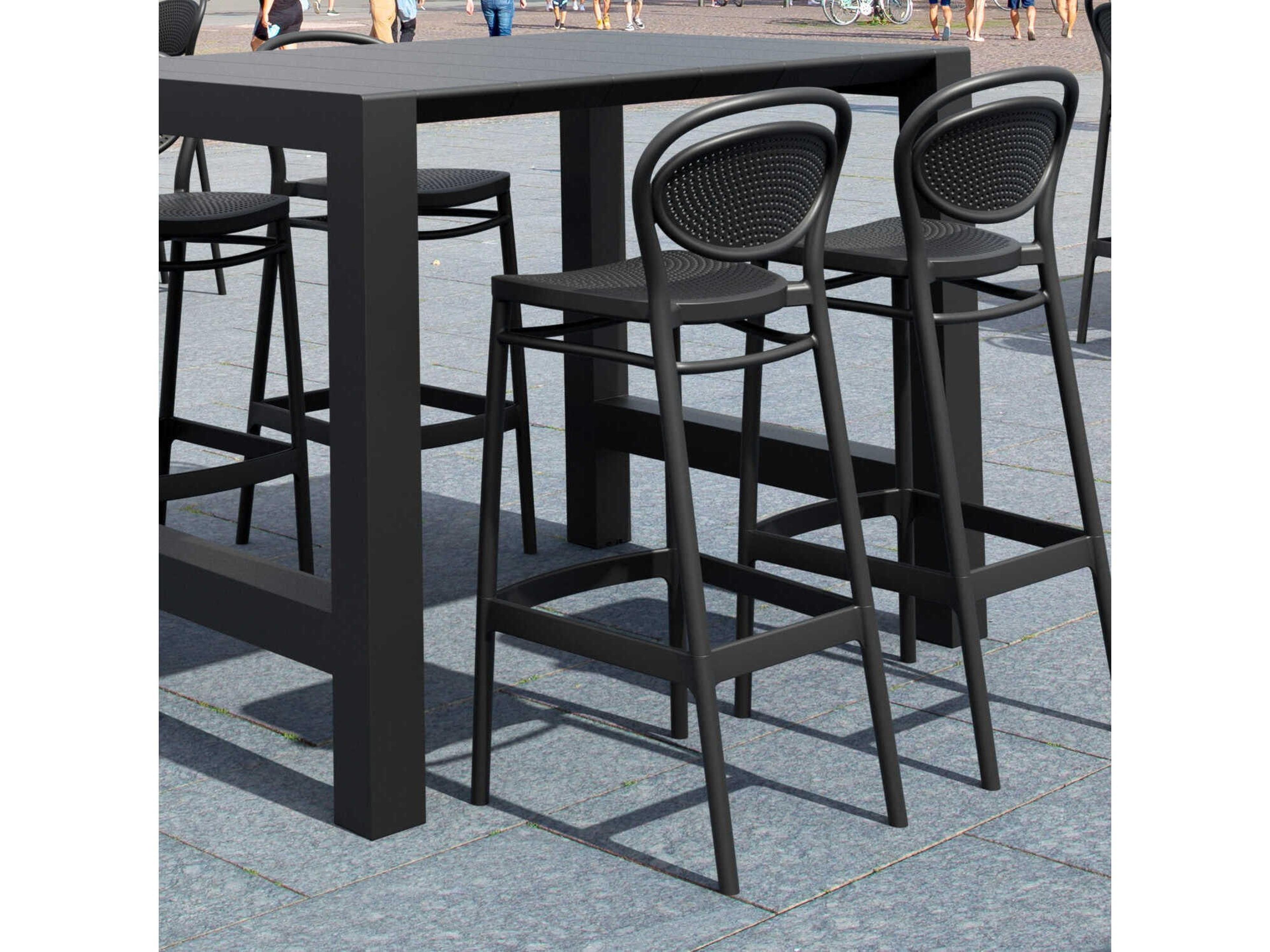 Compamia Vegas Black Polypropylene Dining Set