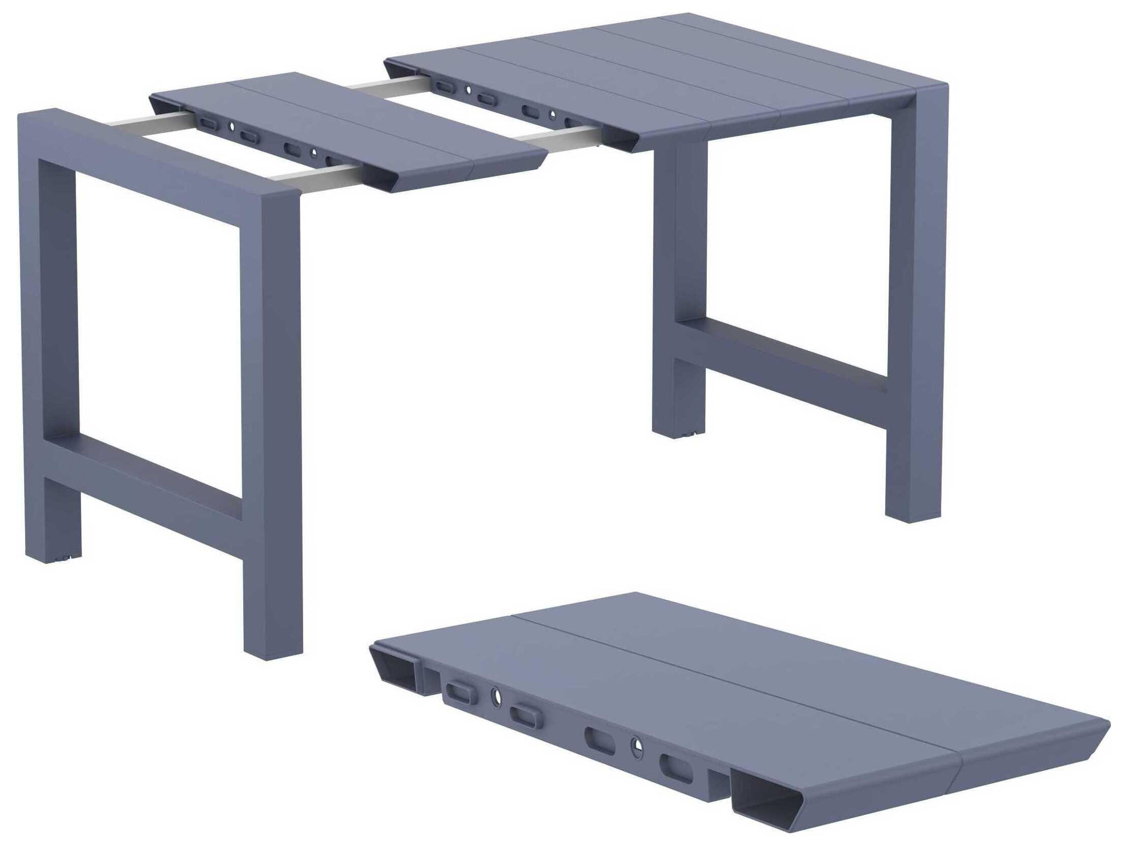 Compamia Vegas Dark Gray Polypropylene Dining Set