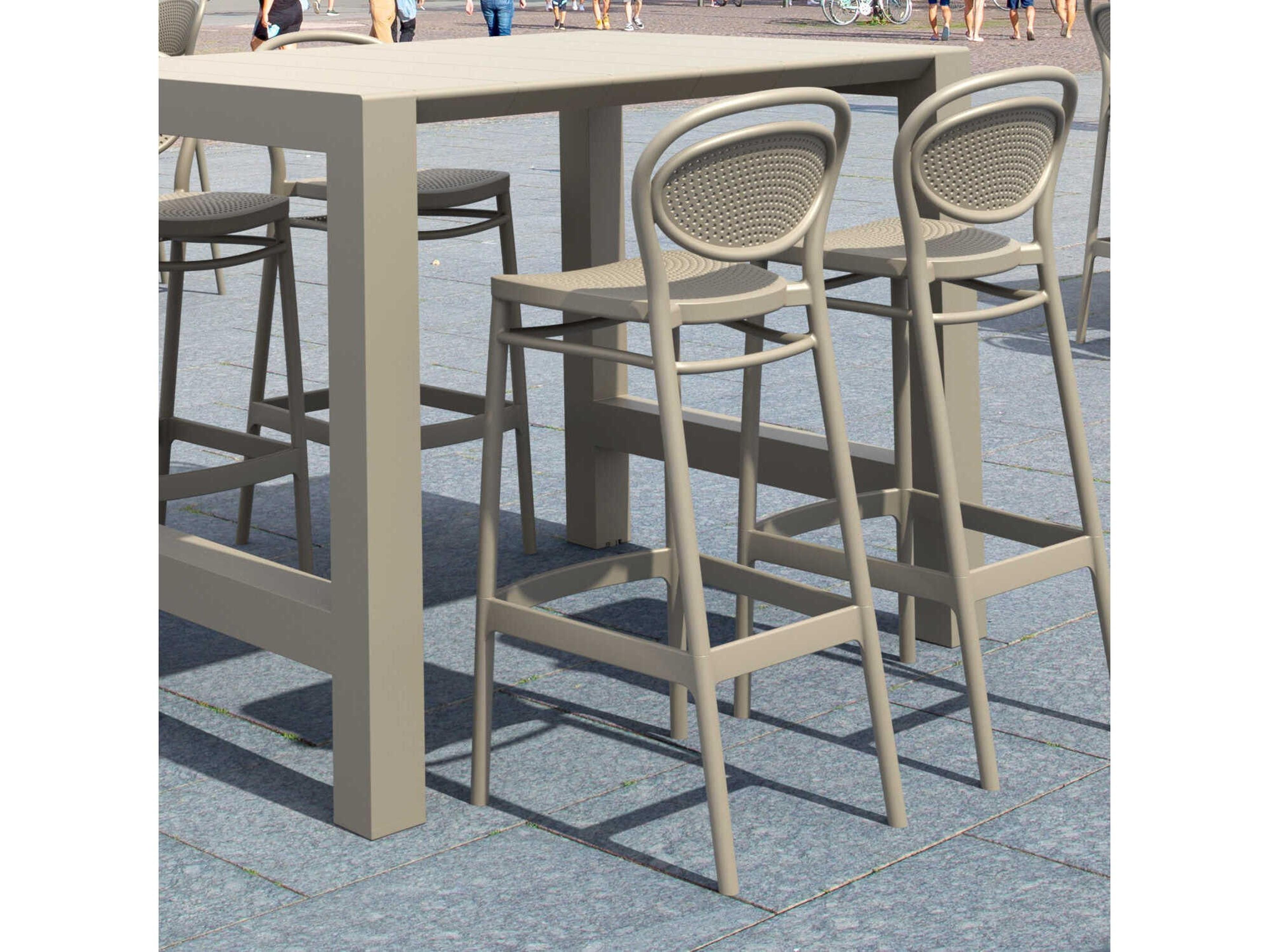 Compamia Vegas Taupe Polypropylene Dining Set