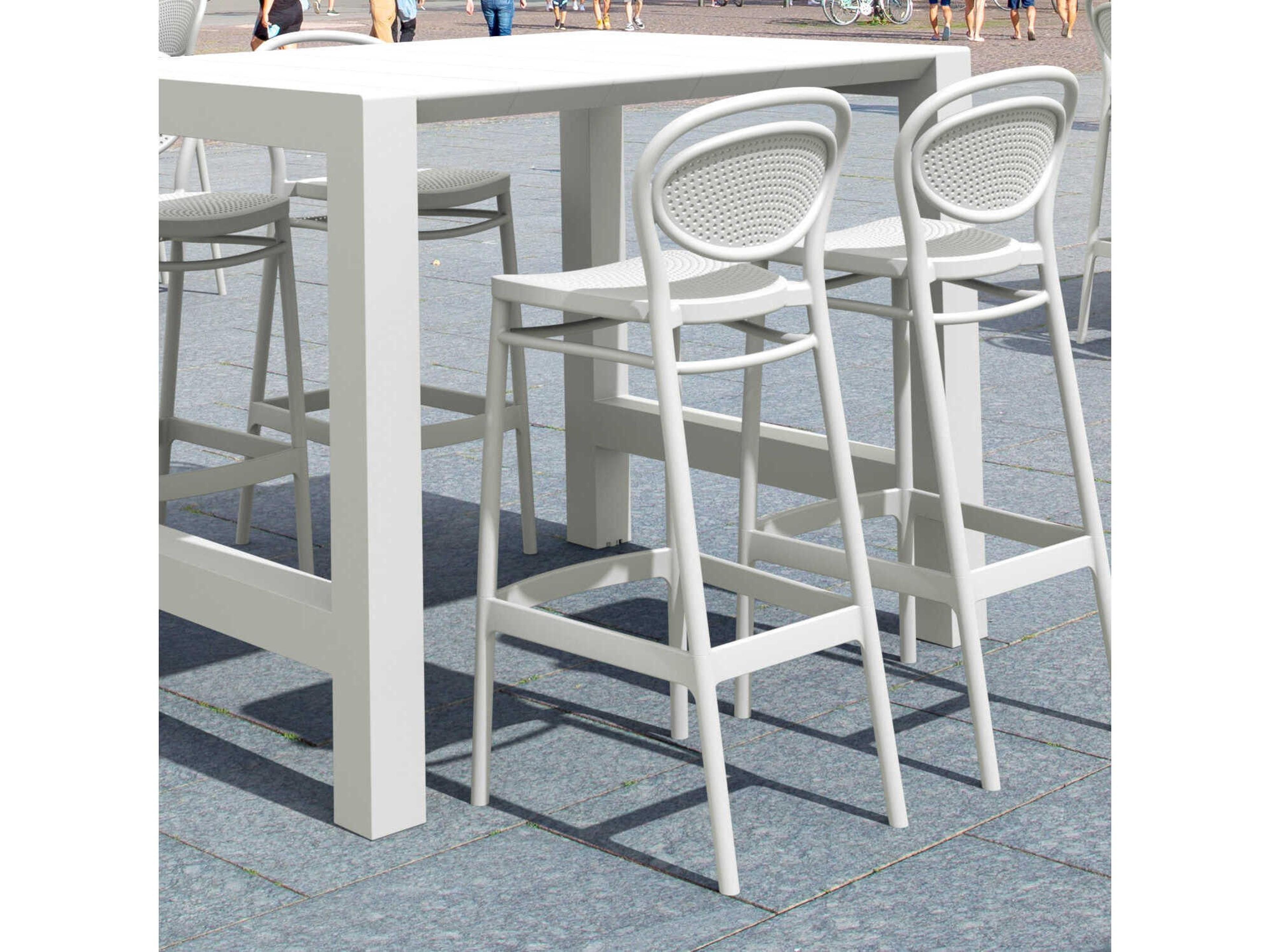 Compamia Vegas White Polypropylene Dining Set