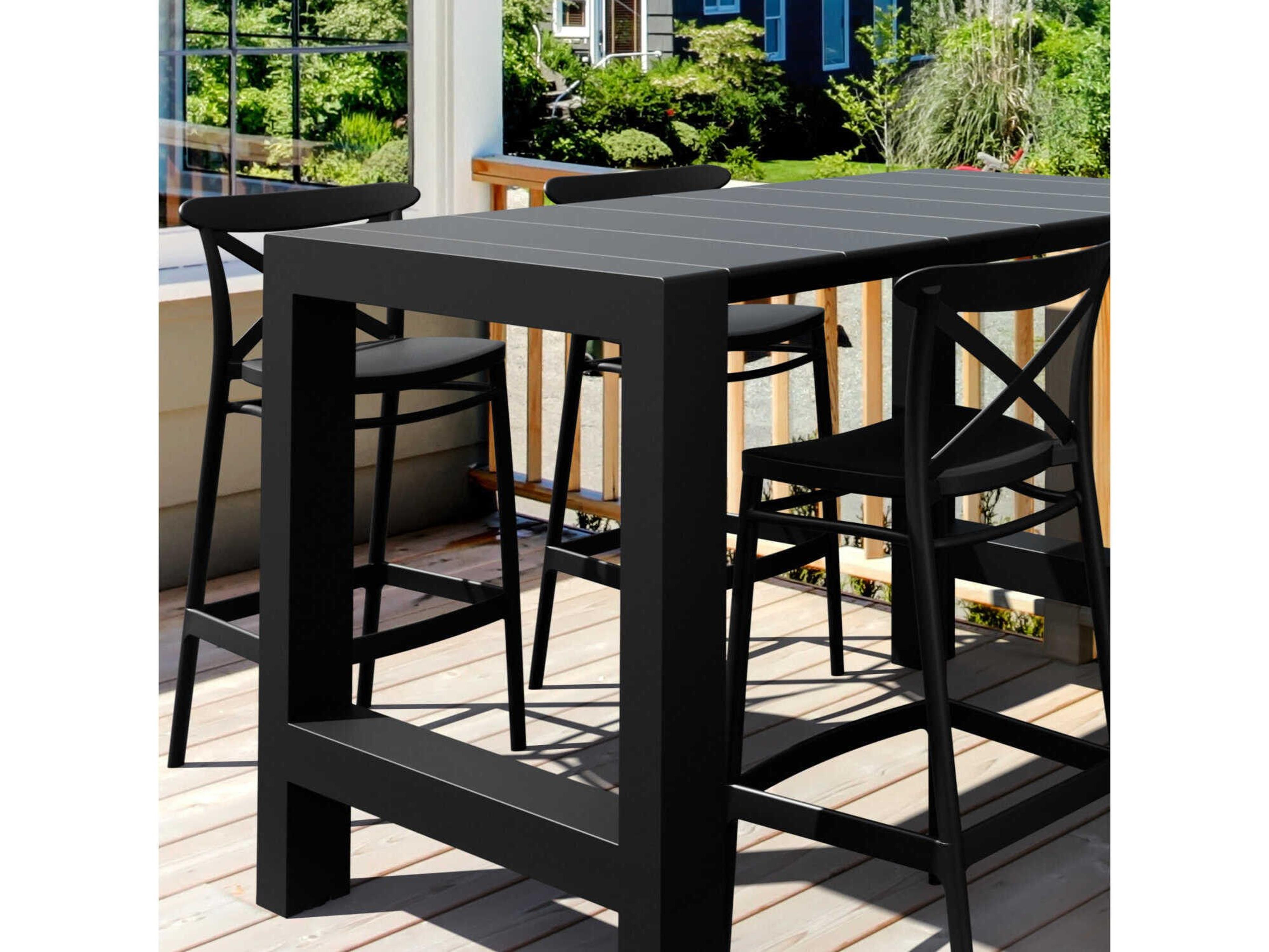 Compamia Vegas Black Polypropylene Dining Set