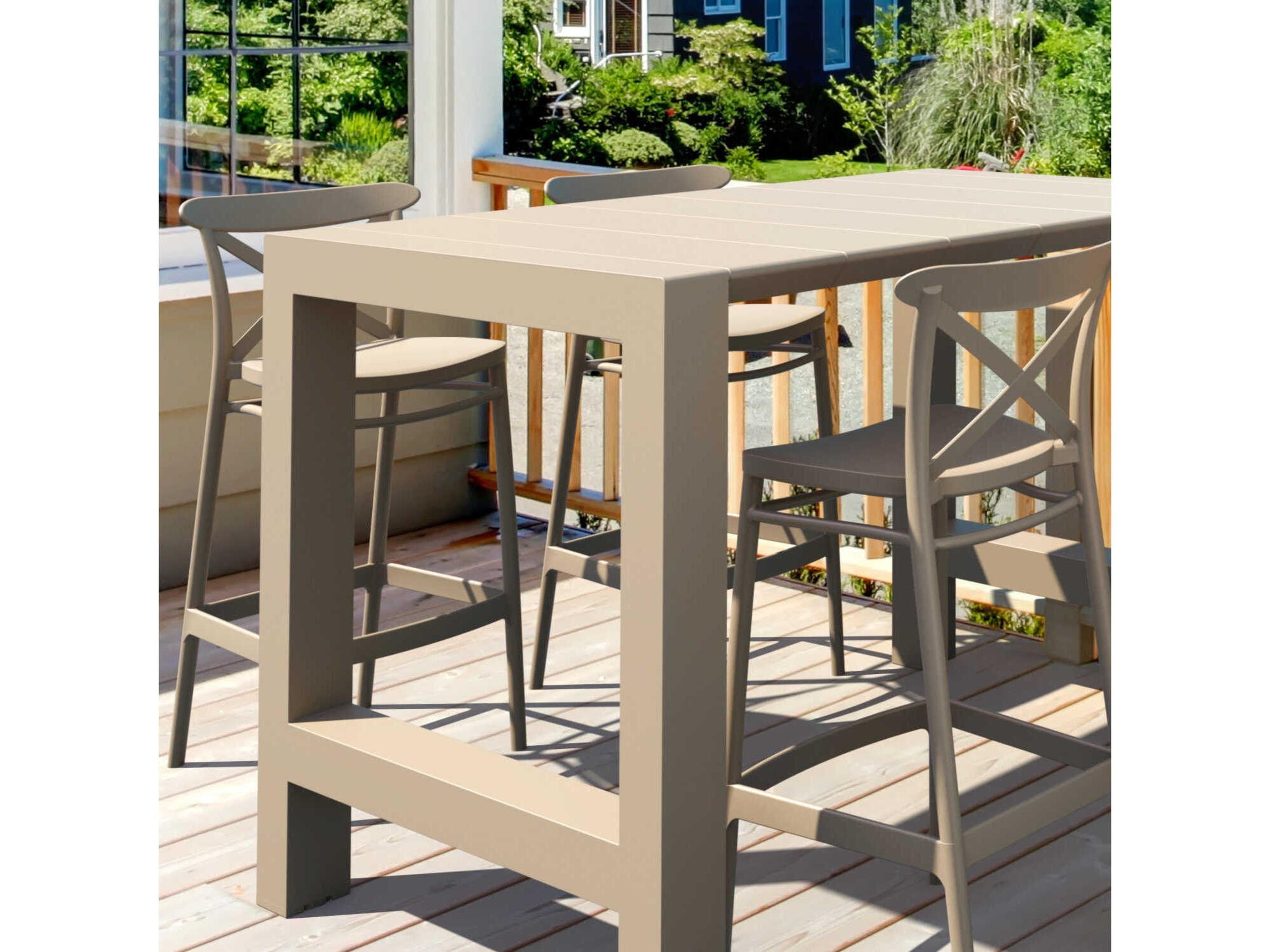 Compamia Vegas Taupe Polypropylene Dining Set