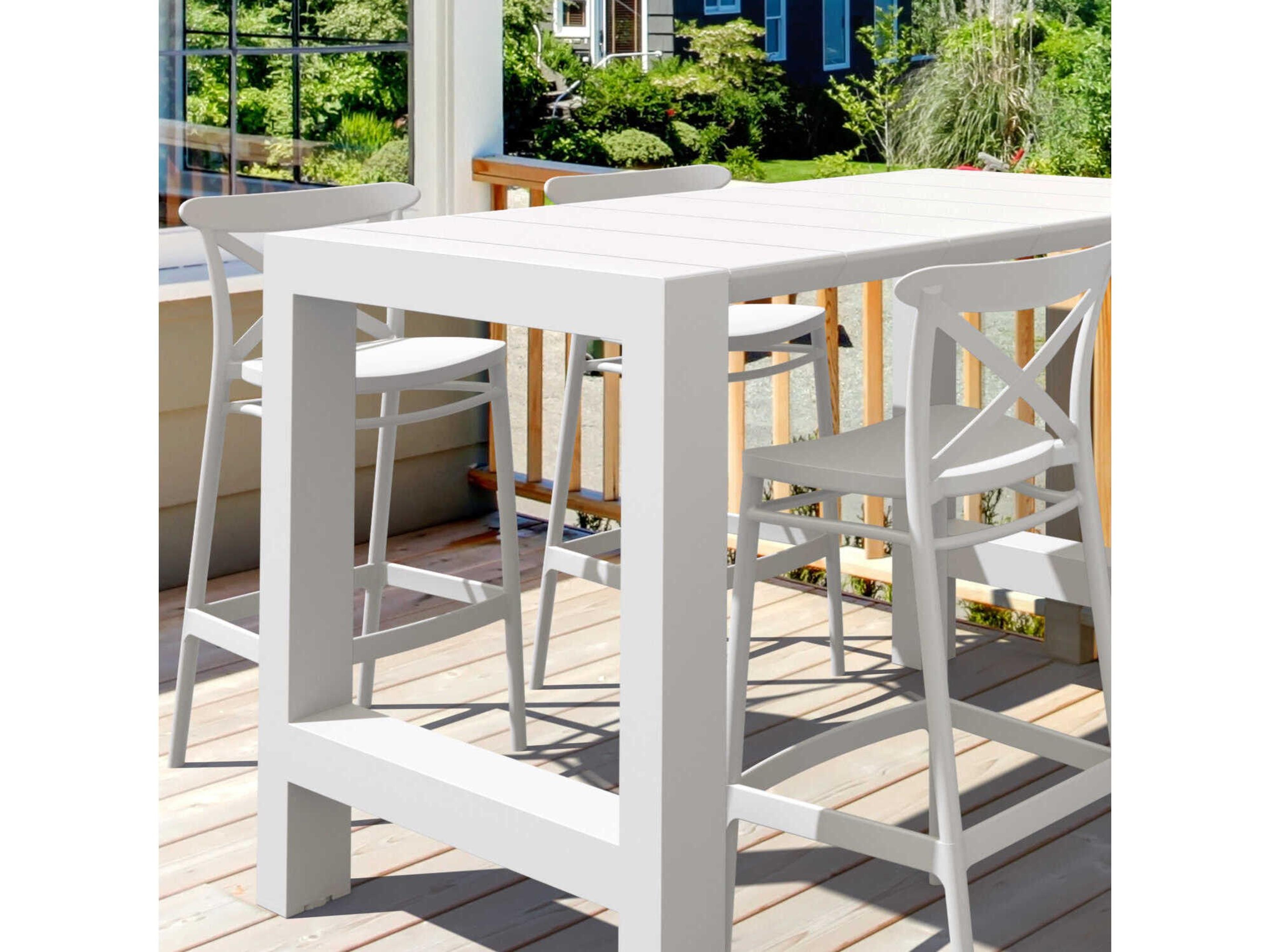 Compamia Vegas White Polypropylene Dining Set