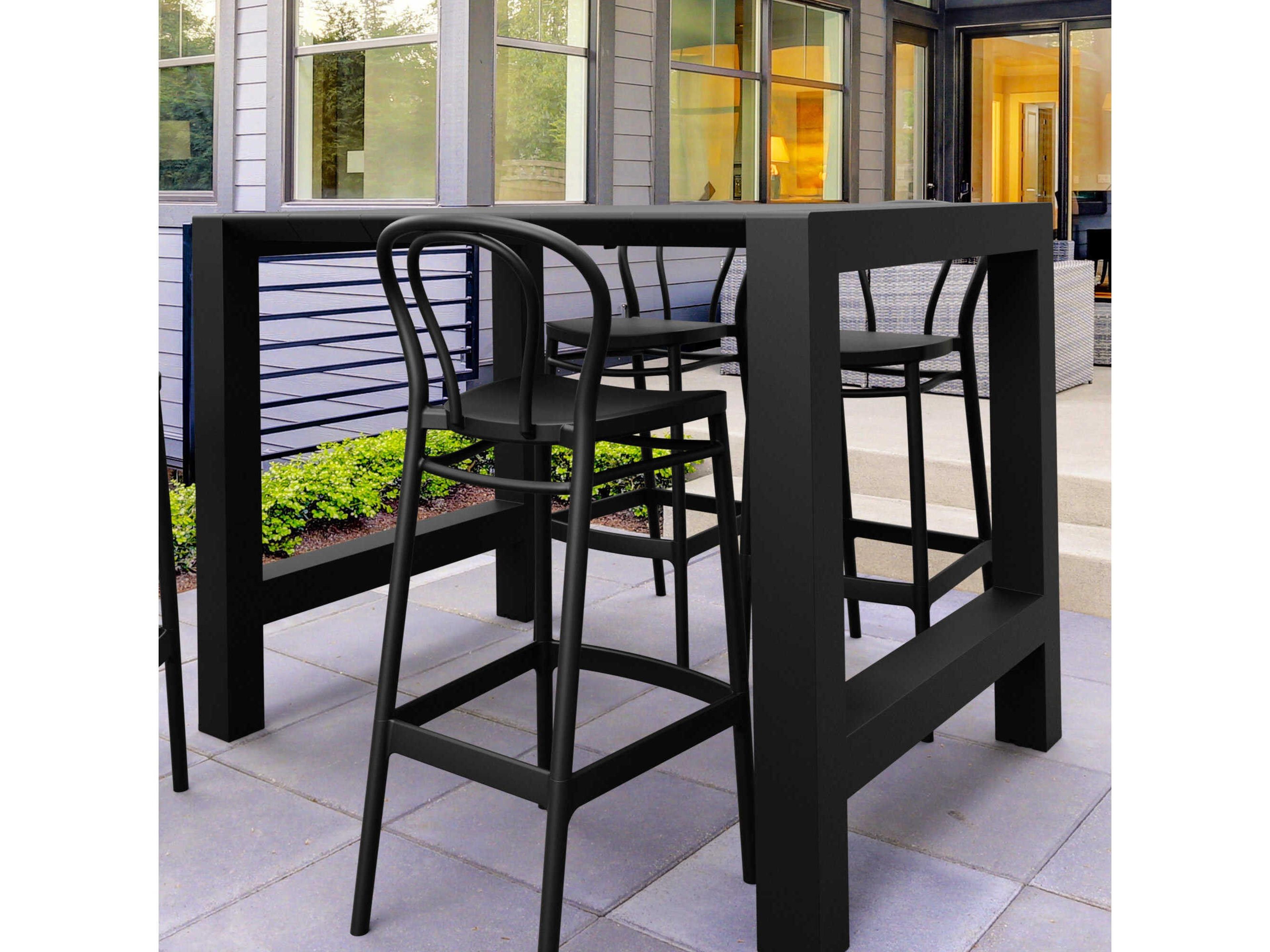 Compamia Vegas Black Polypropylene Dining Set