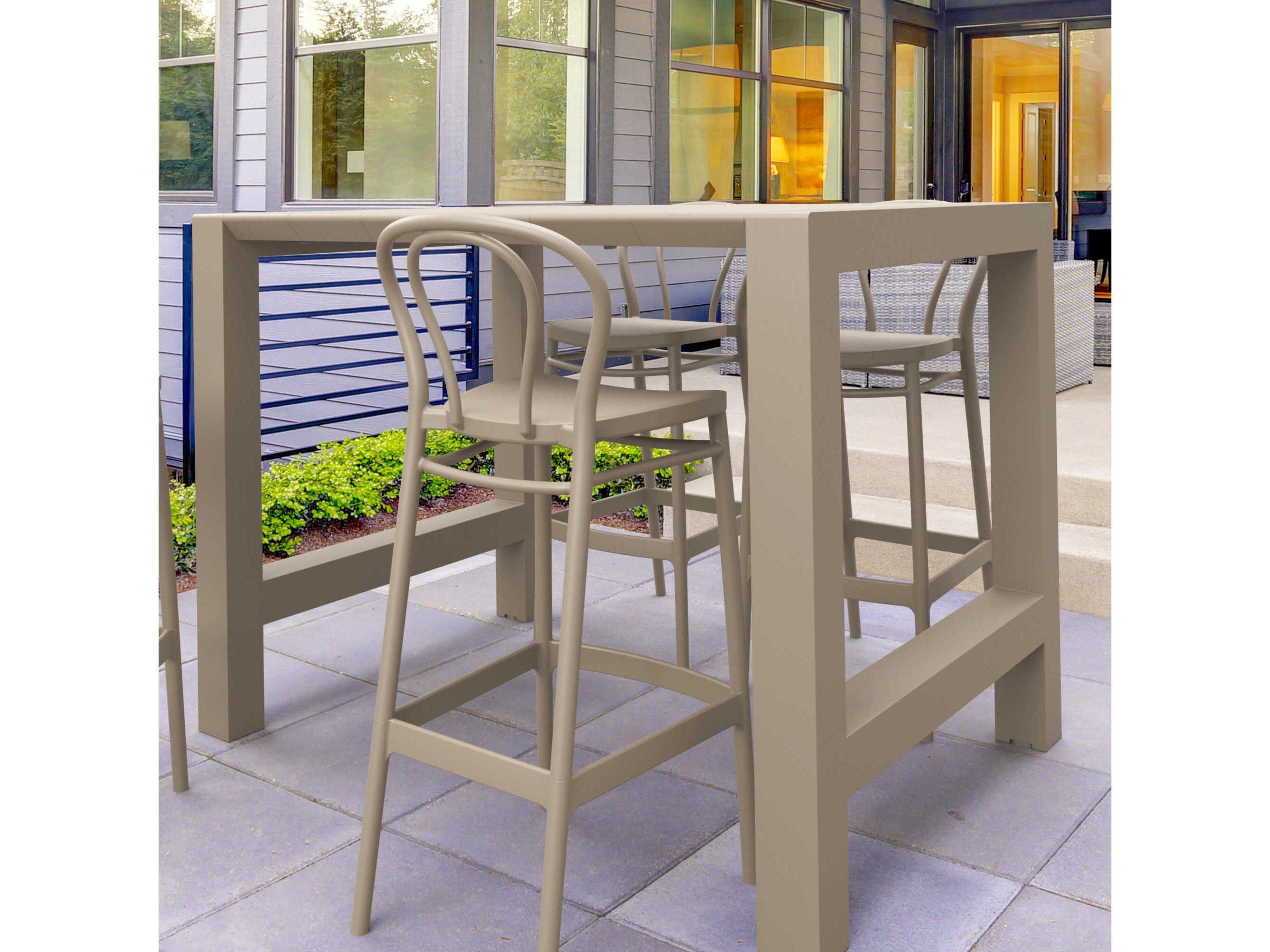 Compamia Vegas Taupe Polypropylene Dining Set