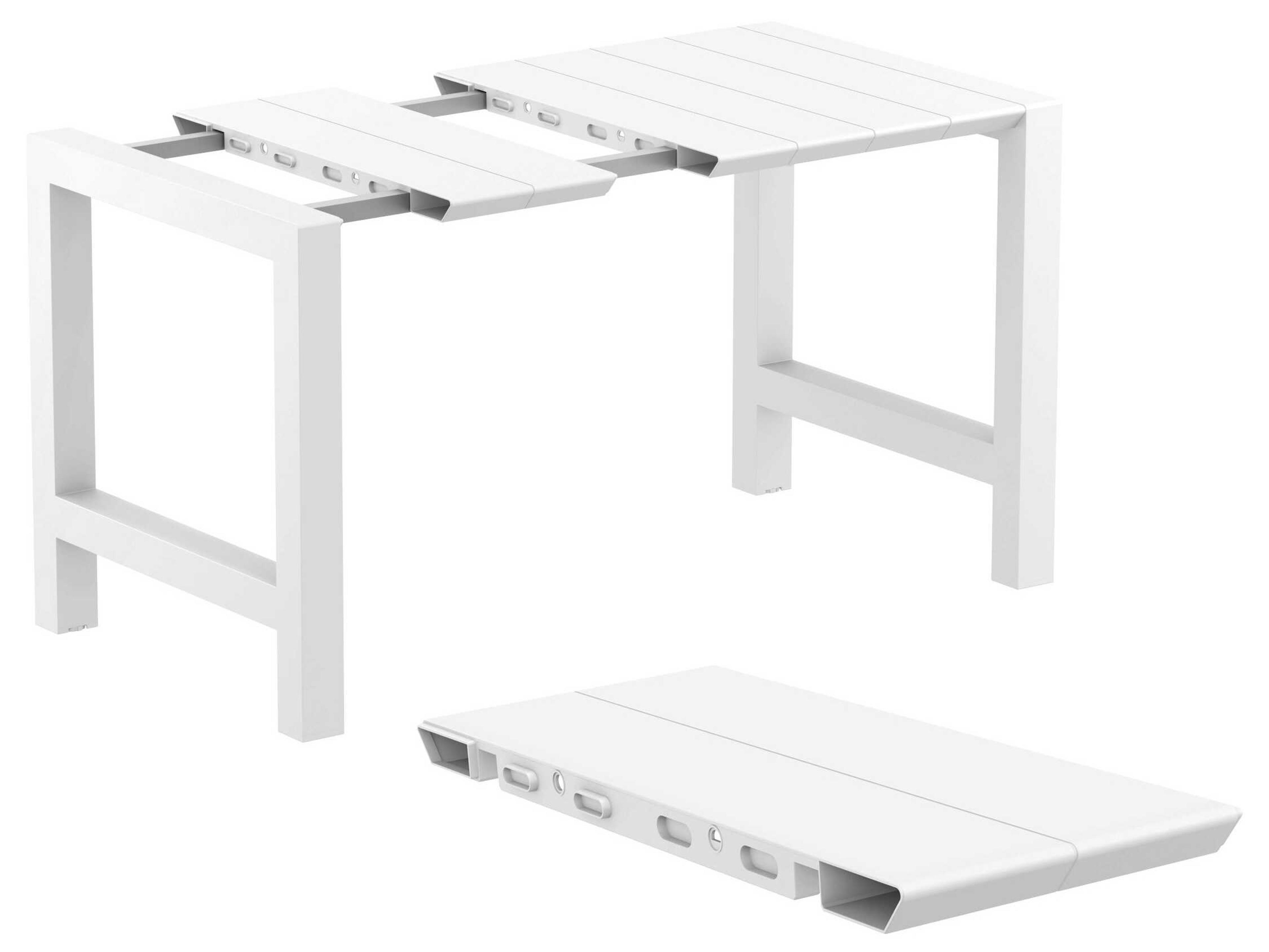Compamia Vegas White Polypropylene Dining Set