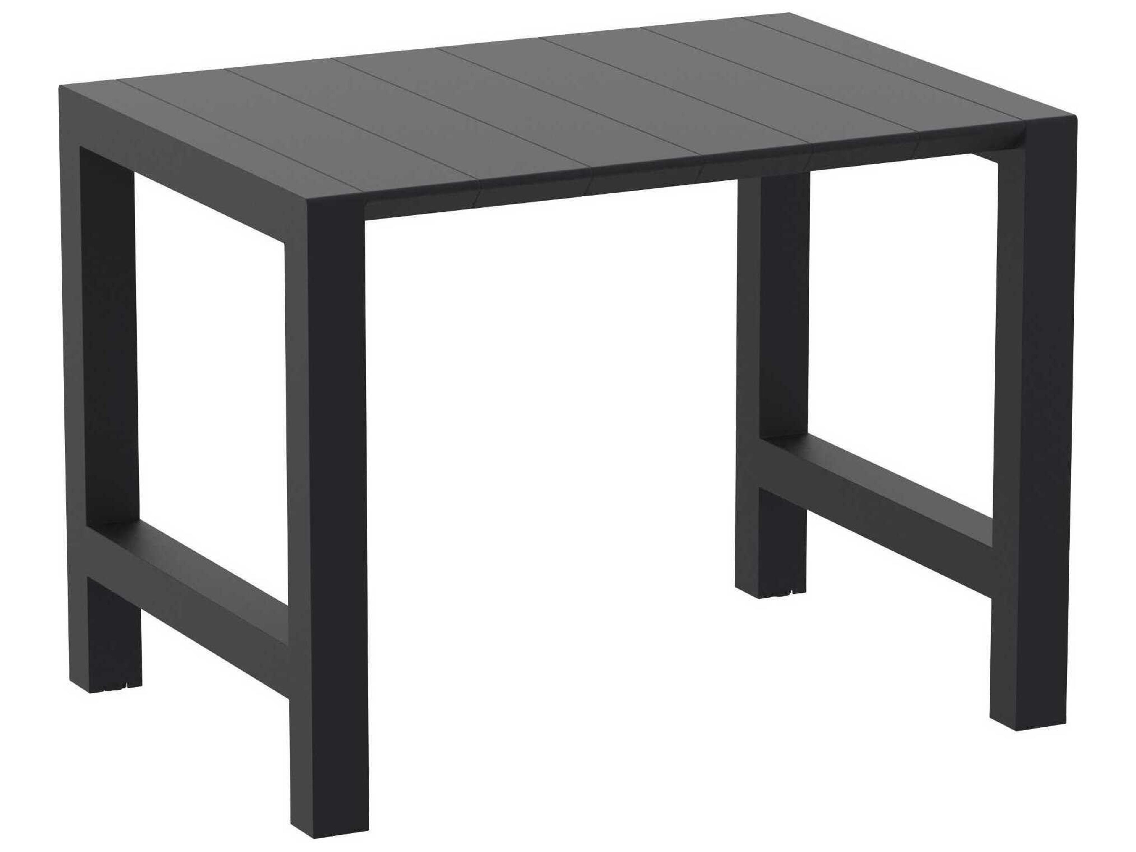 Compamia Vegas Black Polypropylene Square Bar Table