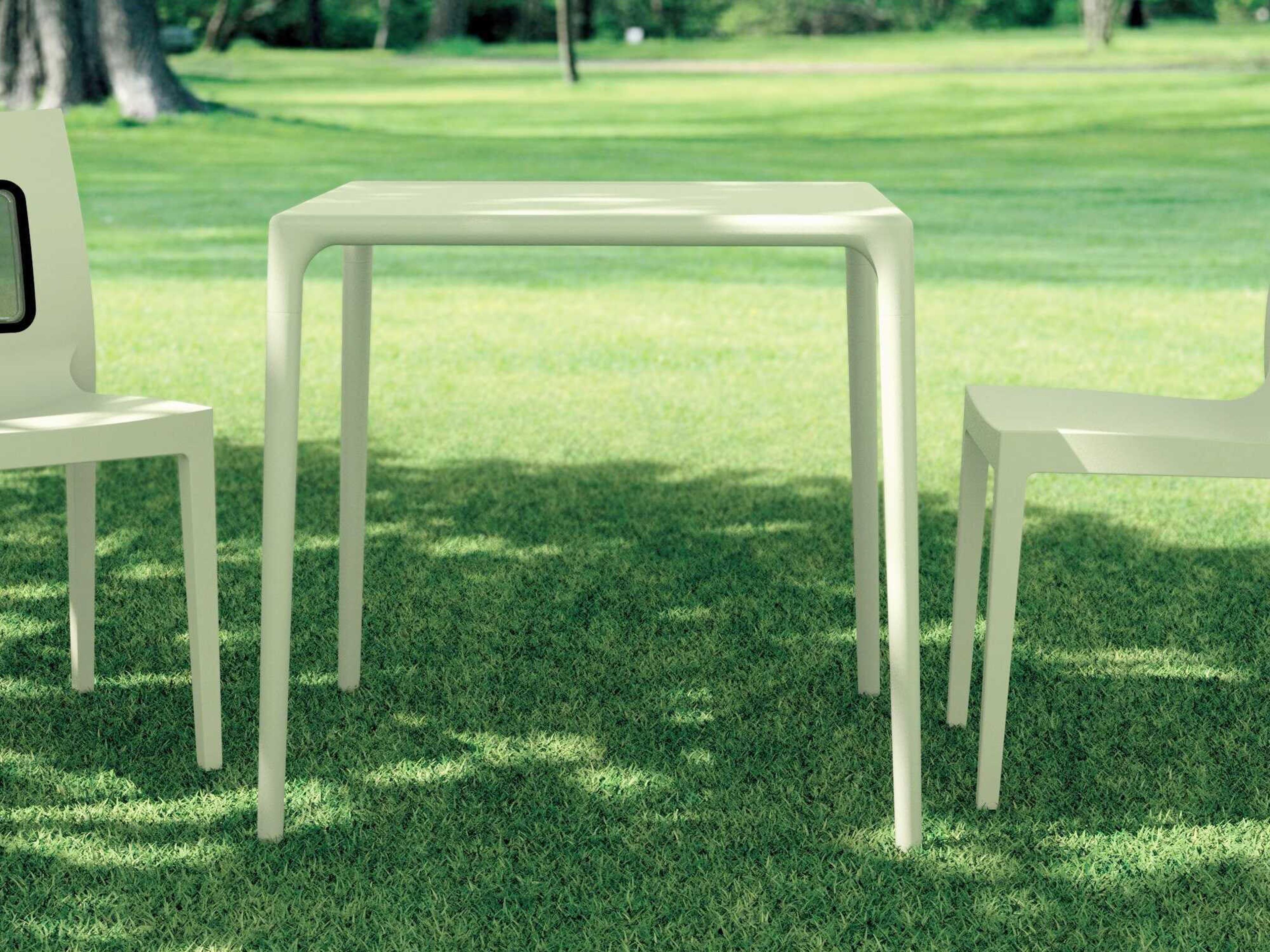 Compamia Mango Beige Resin Square Dining Table