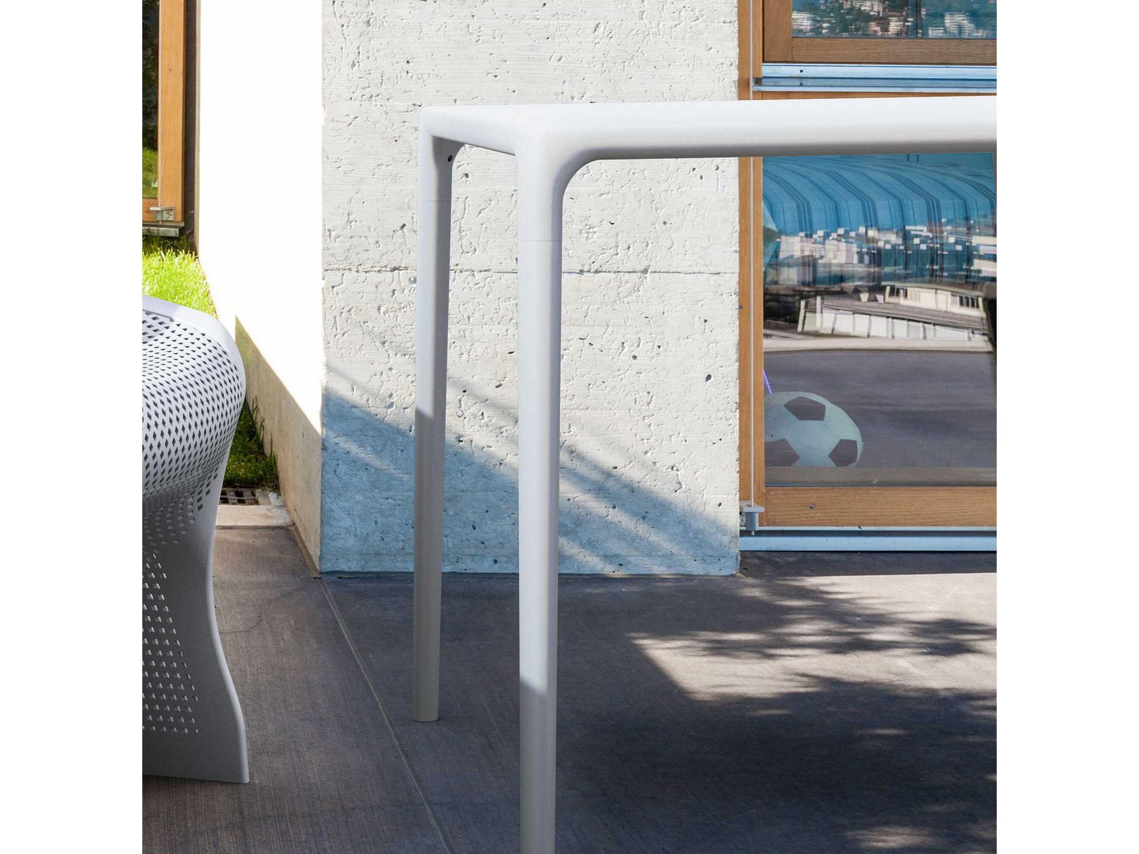 Compamia Mango Silver Resin Square Dining Table