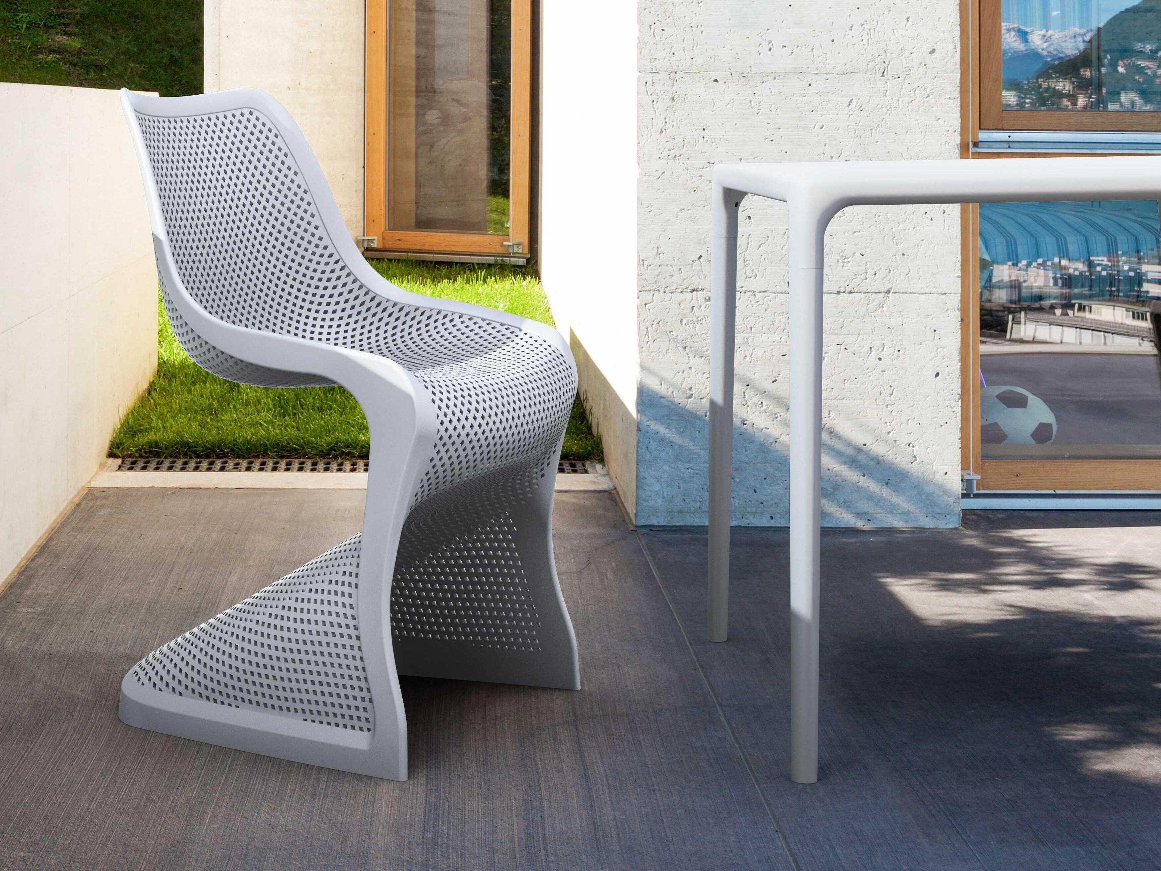 Compamia Mango Silver Resin Square Dining Table