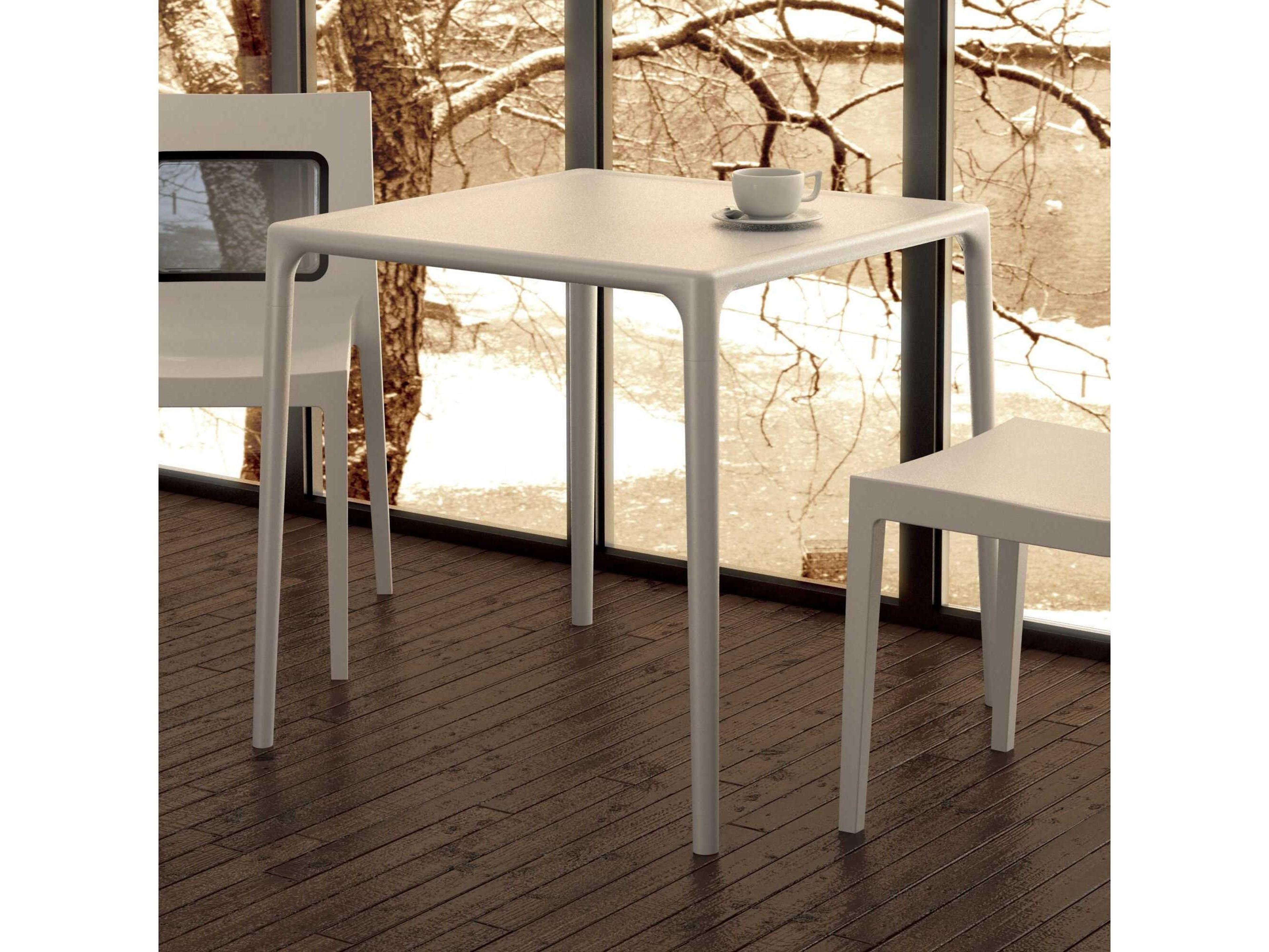 Compamia Mango Silver Resin Square Dining Table