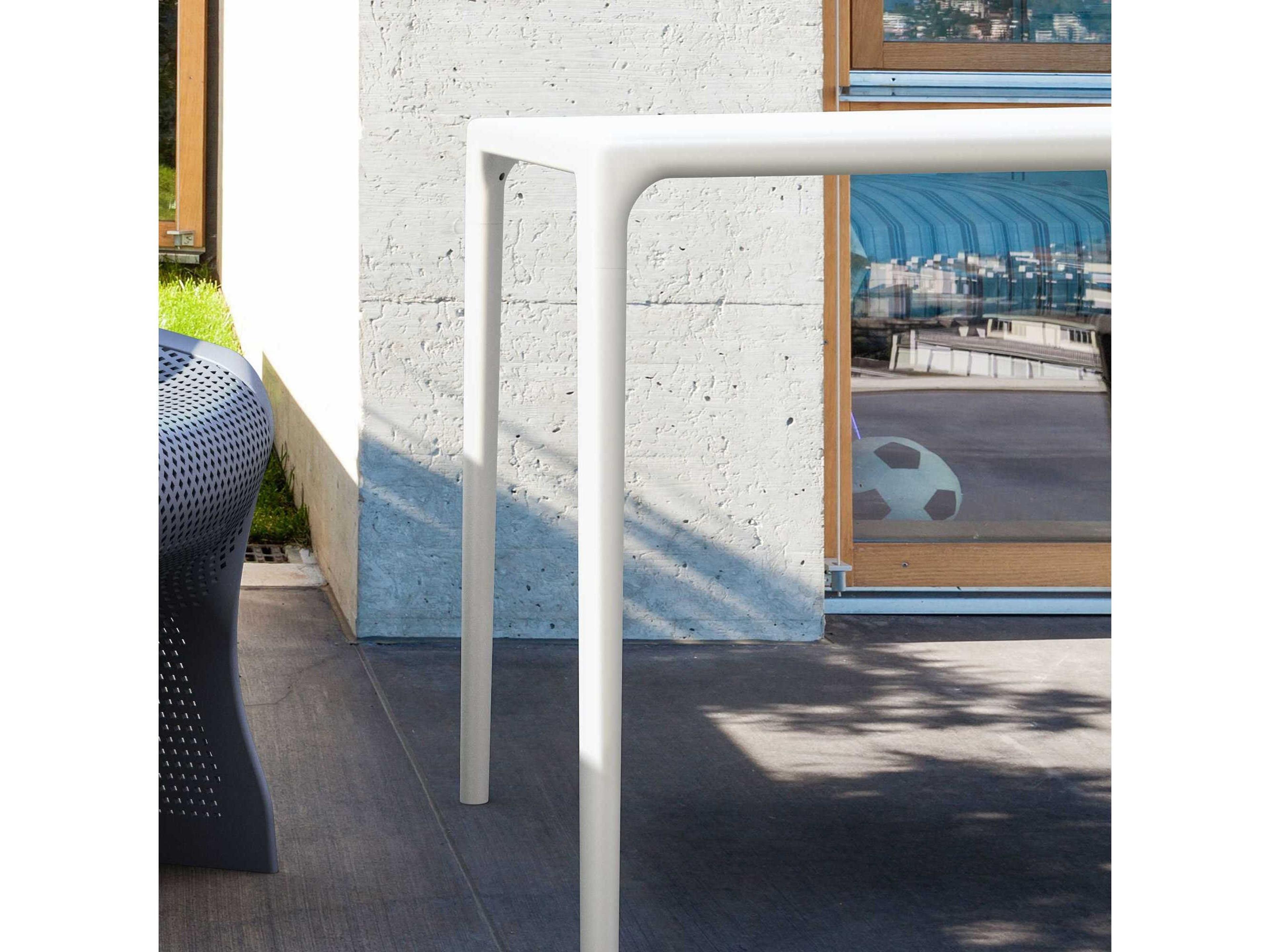 Compamia Mango White Resin Square Dining Table