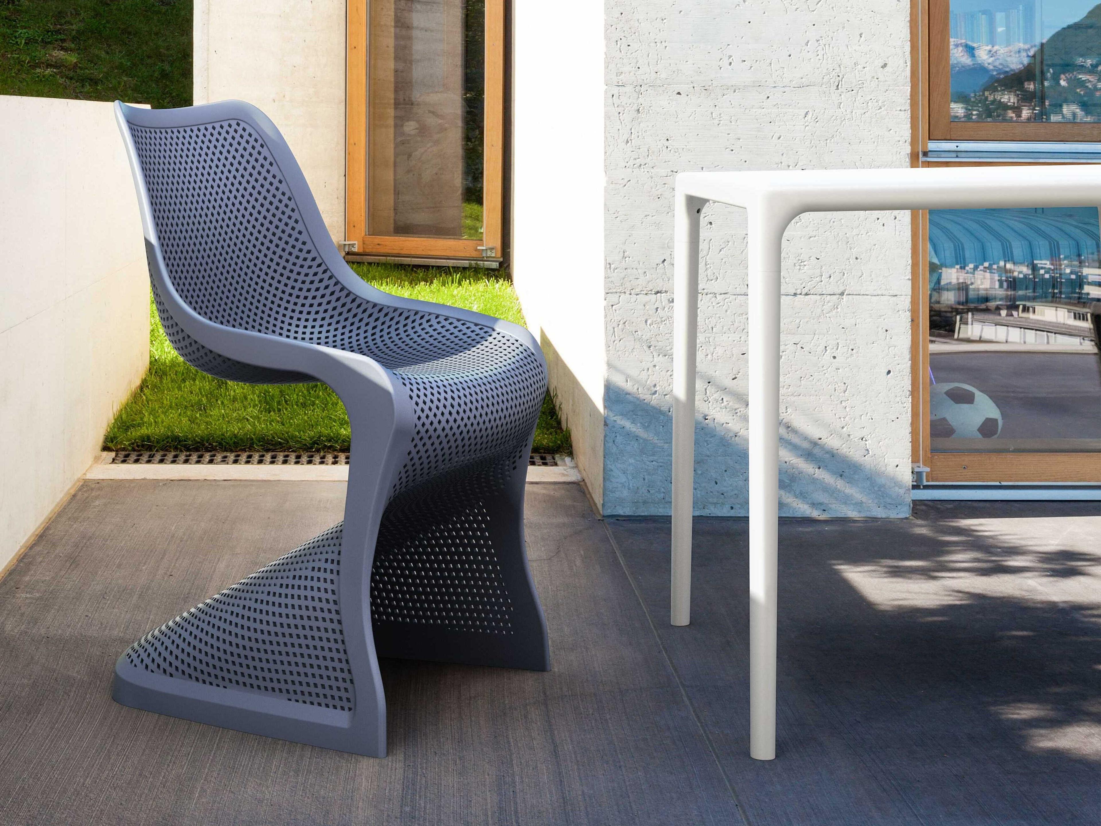 Compamia Mango White Resin Square Dining Table