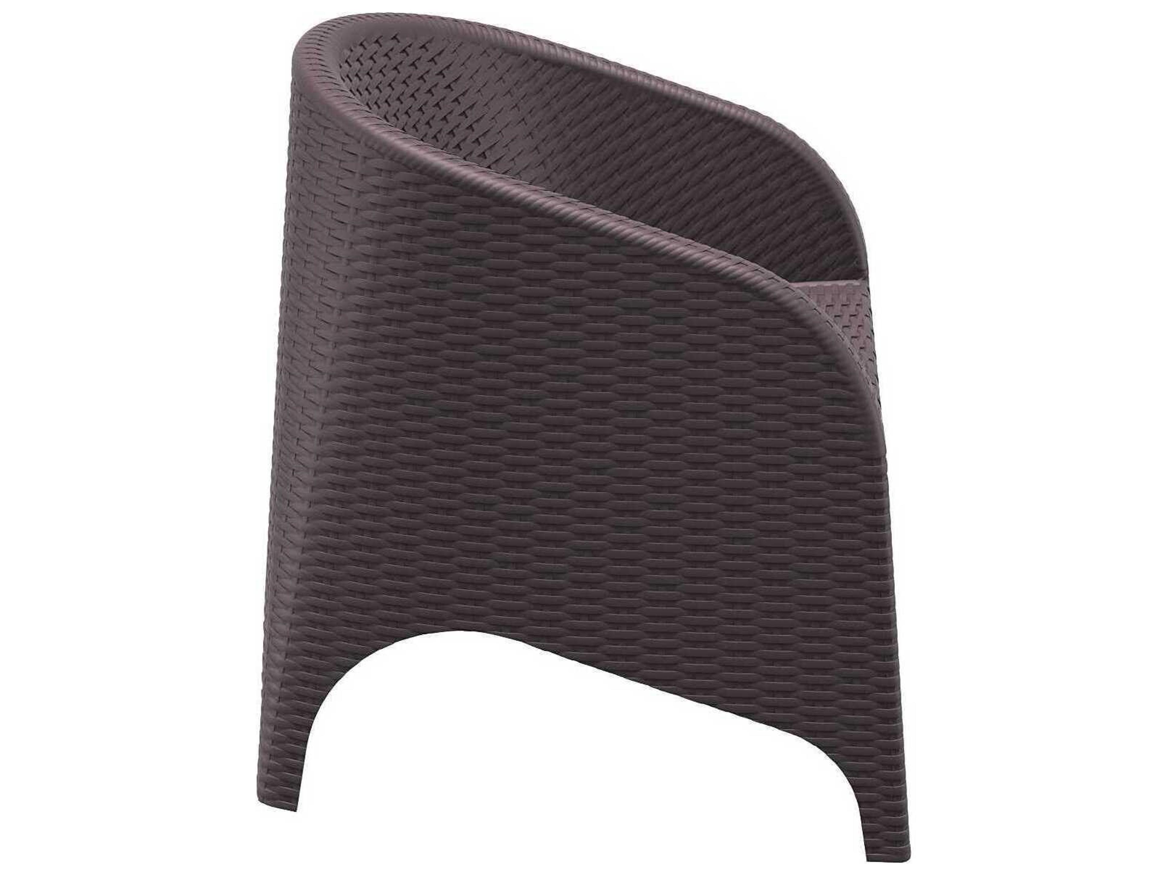 Compamia Aruba Brown Resin Lounge Chair