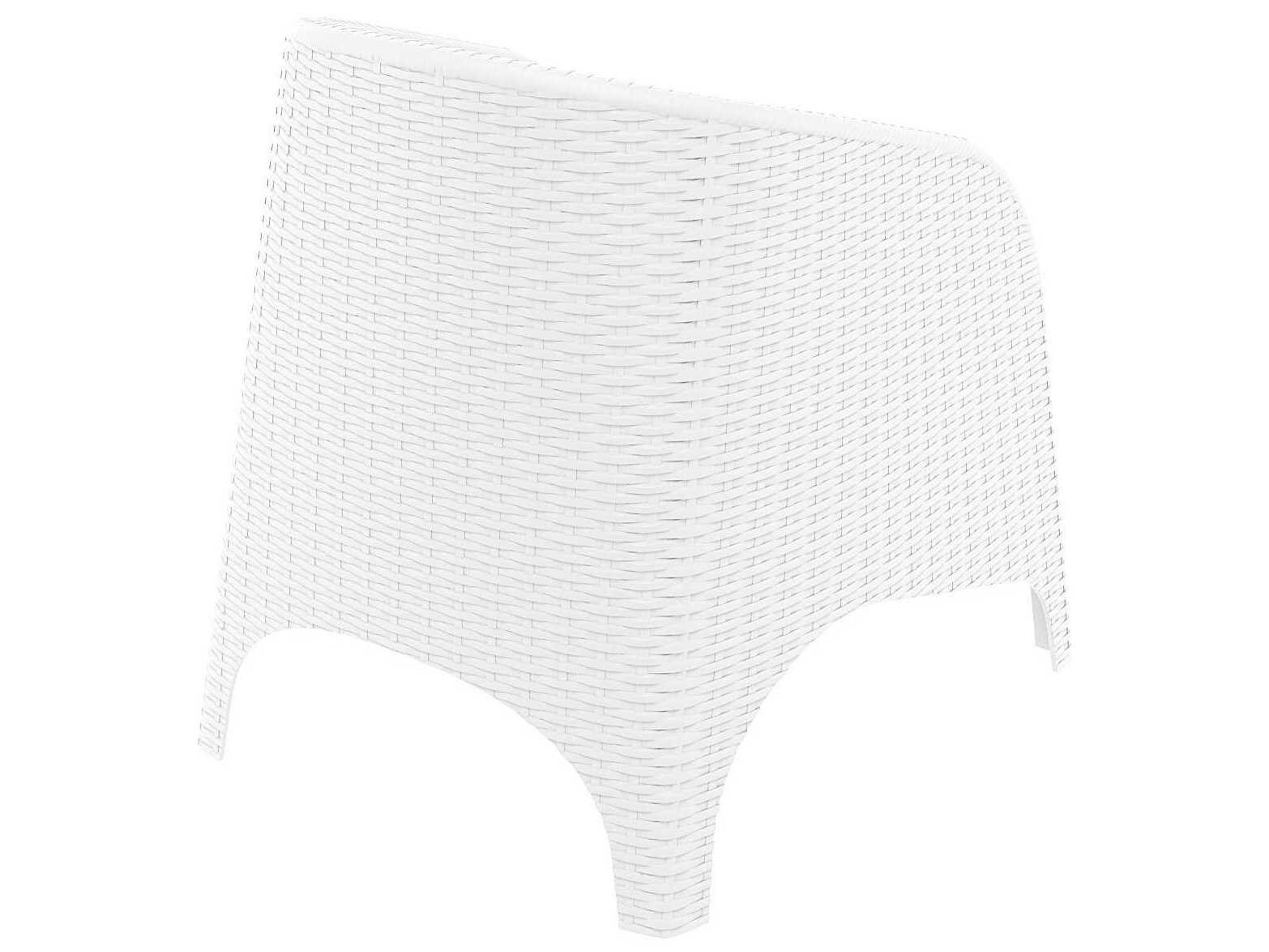 Compamia Aruba White Resin Lounge Chair