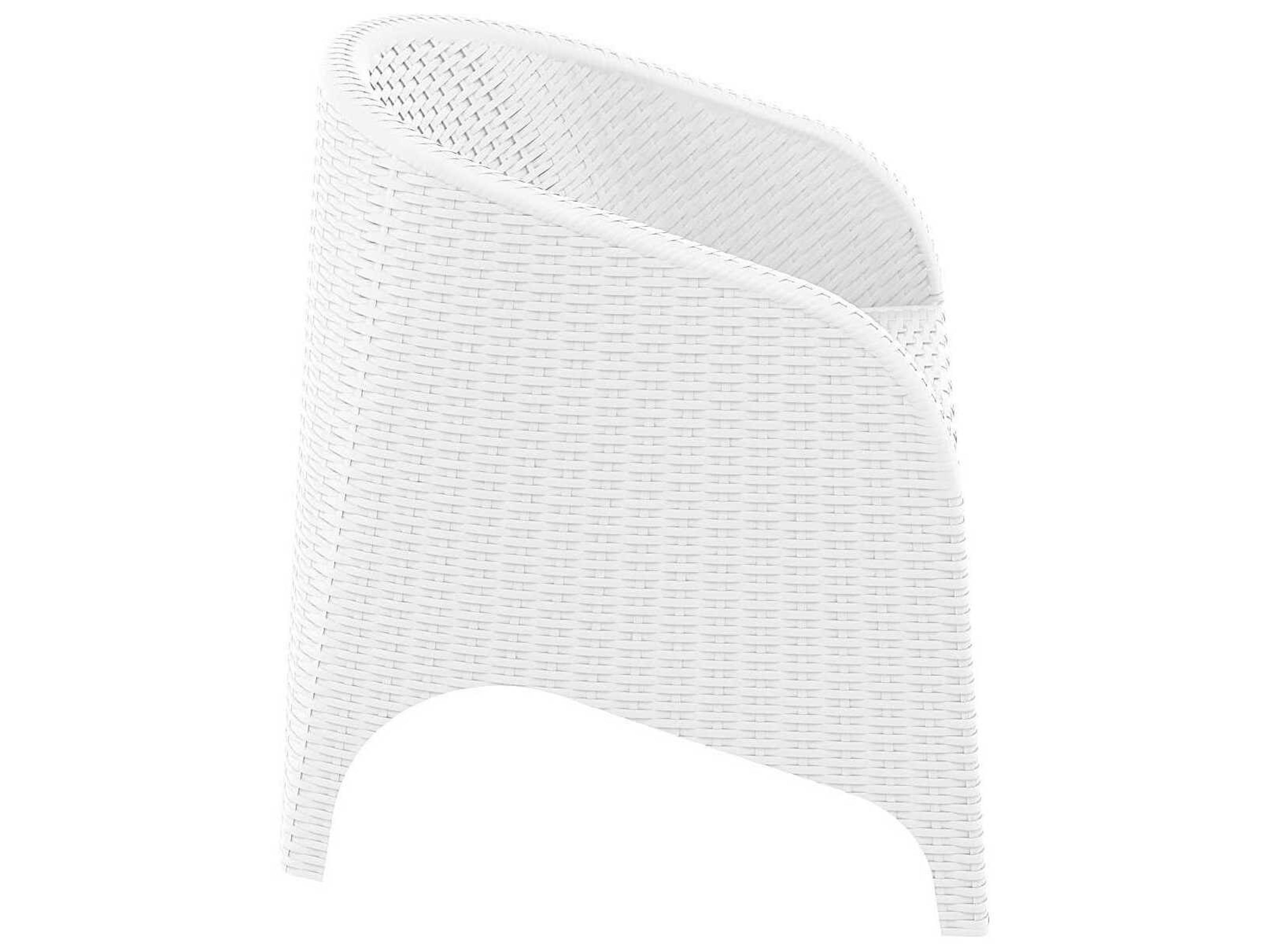 Compamia Aruba White Resin Lounge Chair