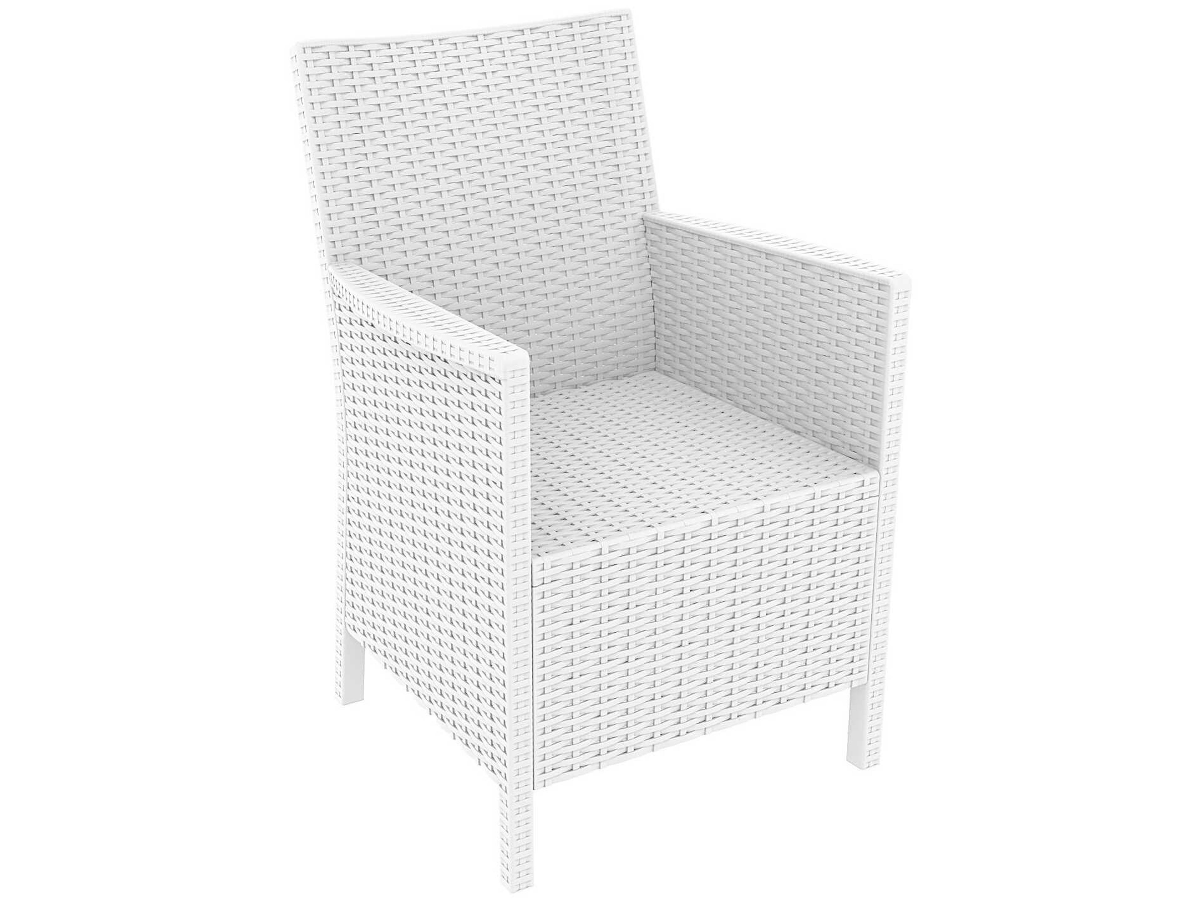 Compamia California White Resin Cushion Lounge Set