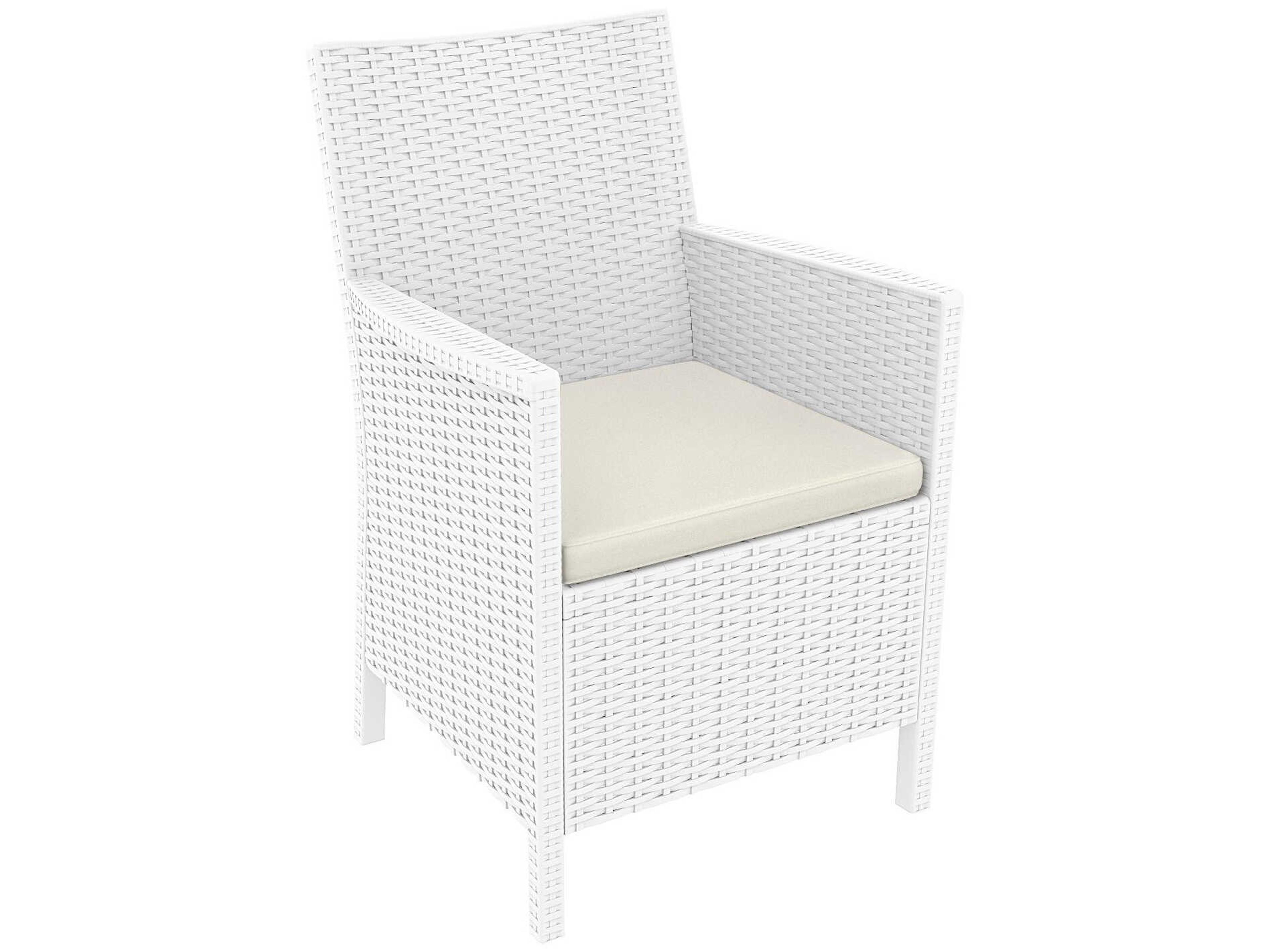 Compamia California White Resin Cushion Lounge Set