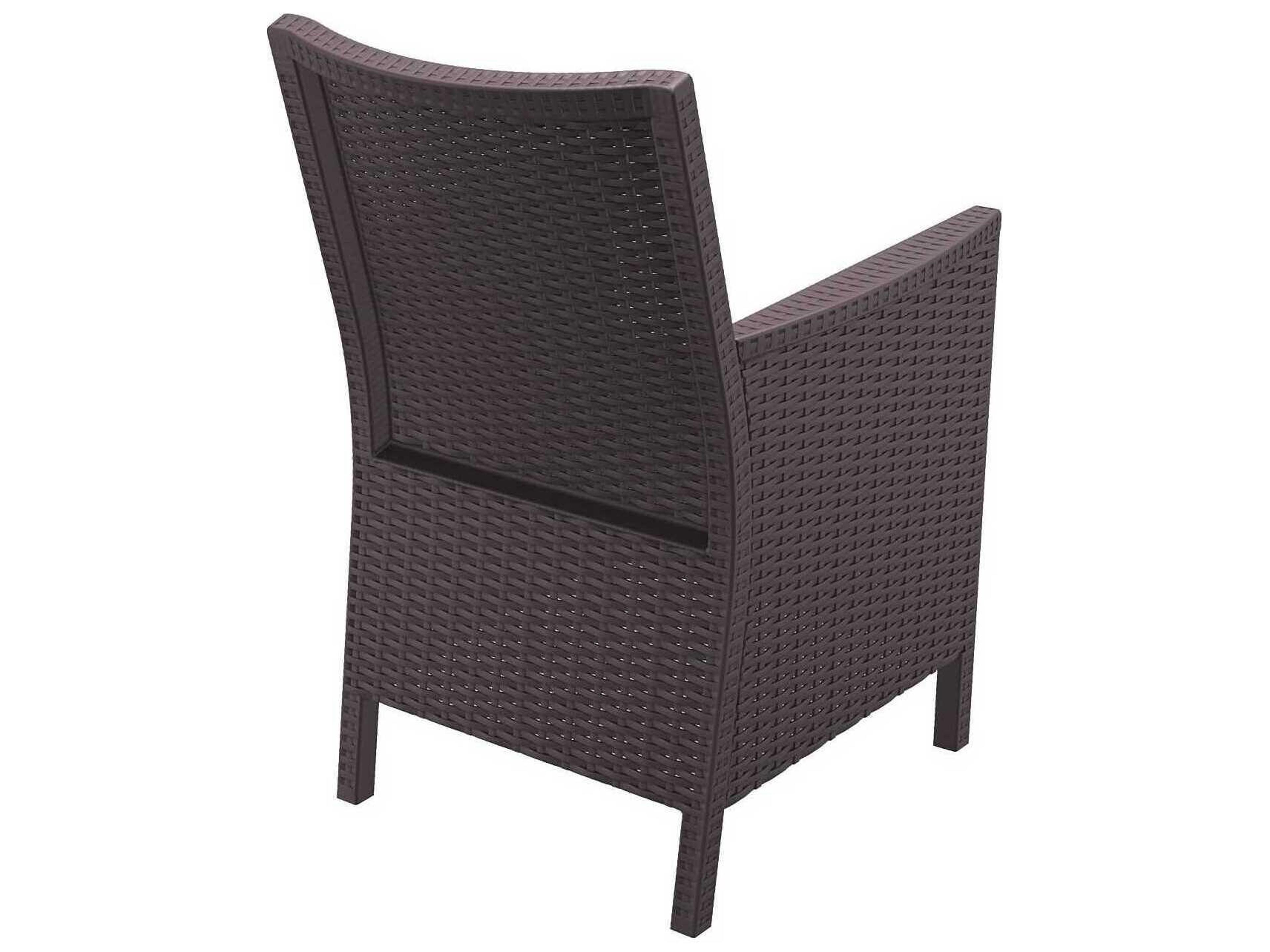 Compamia California Brown Resin Cushion Dining Chair